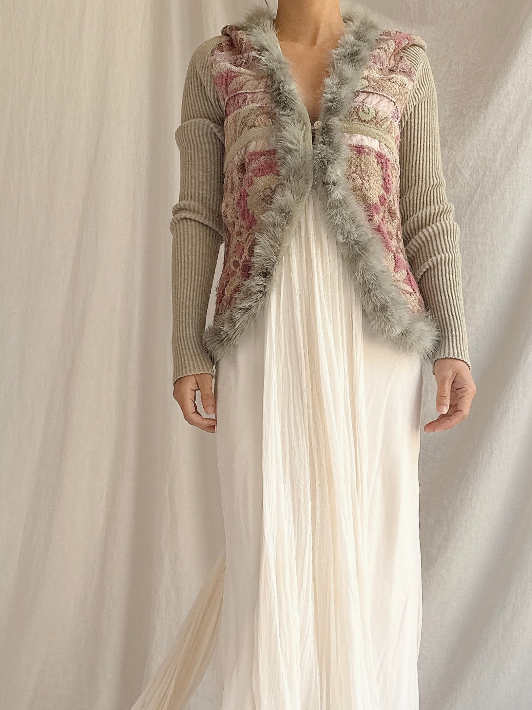 Vintage Tricot Chic Italian Knit Cardigan - S