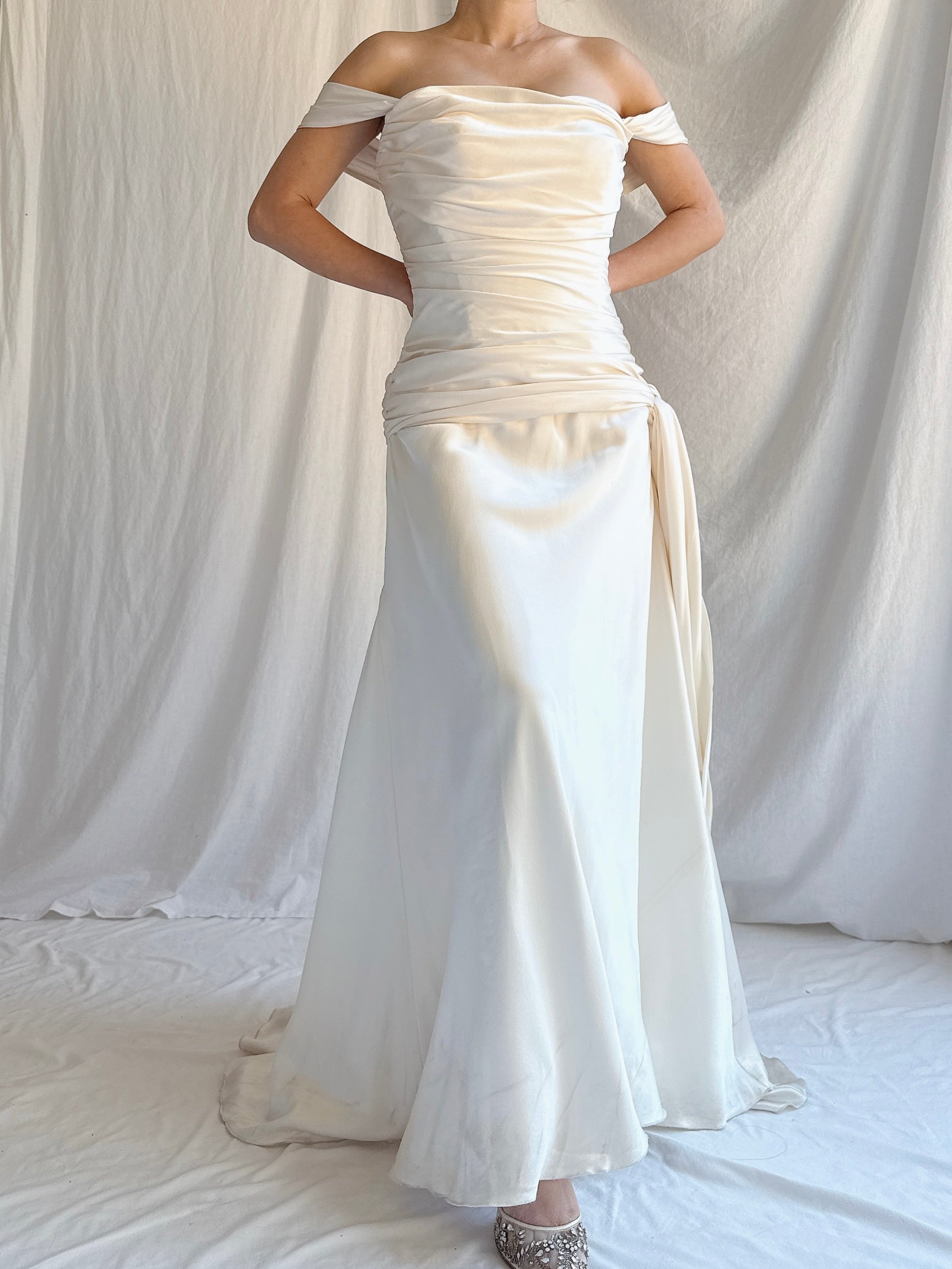 Vintage Amy Michelson Silk Gown - M