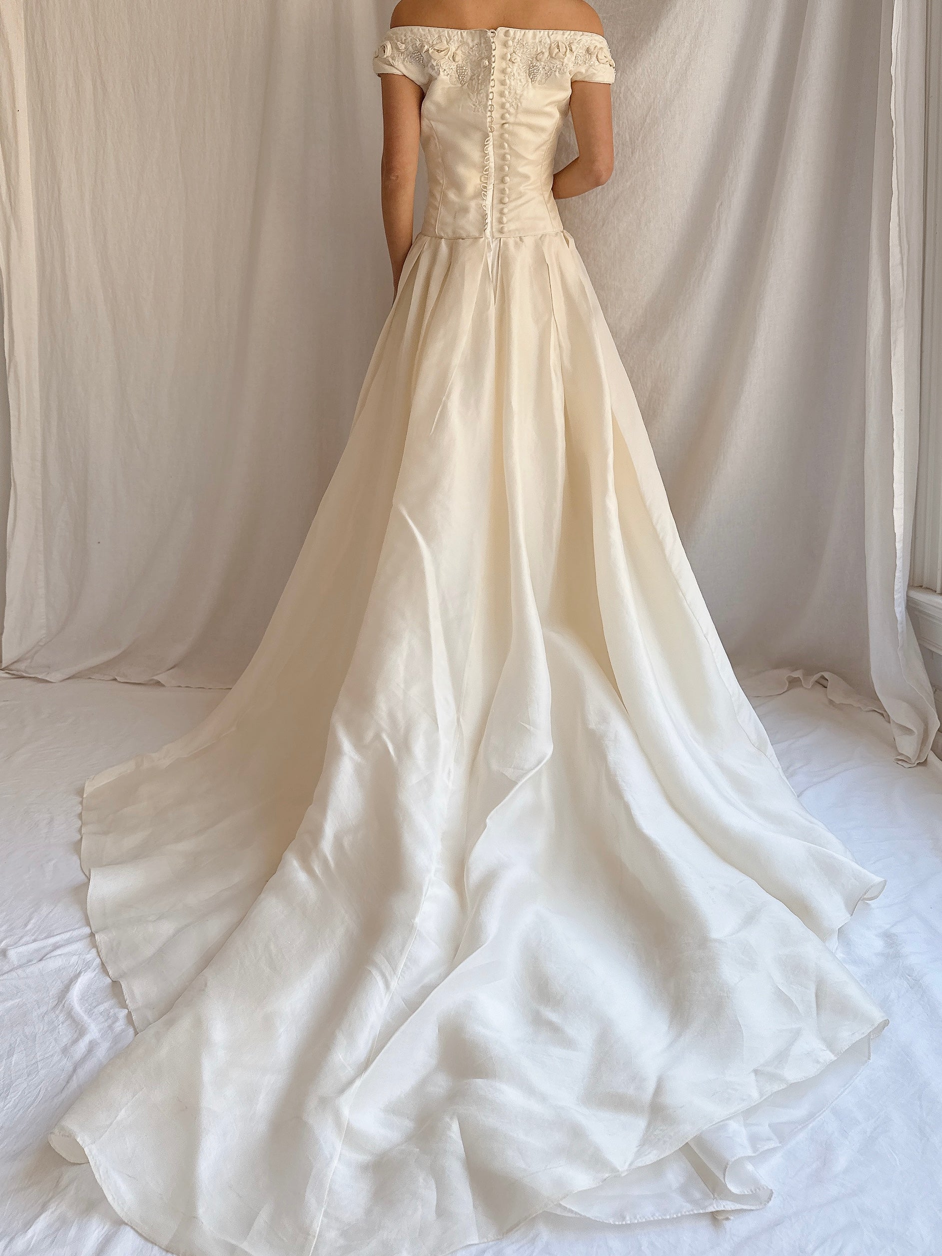 1990s Ritva Westenius Silk Gown - S/4 UK 10