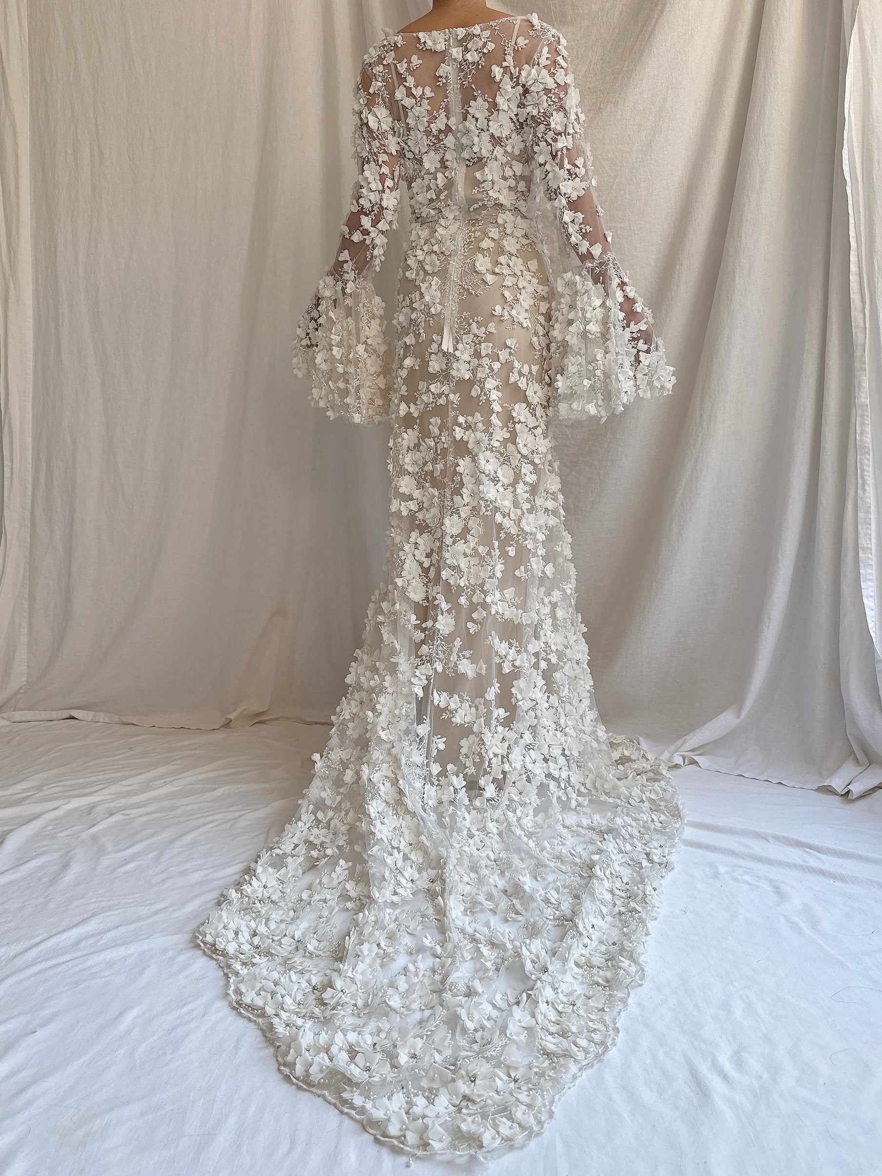 Gossamer Sample - Angel Sleeve Dress - S/6