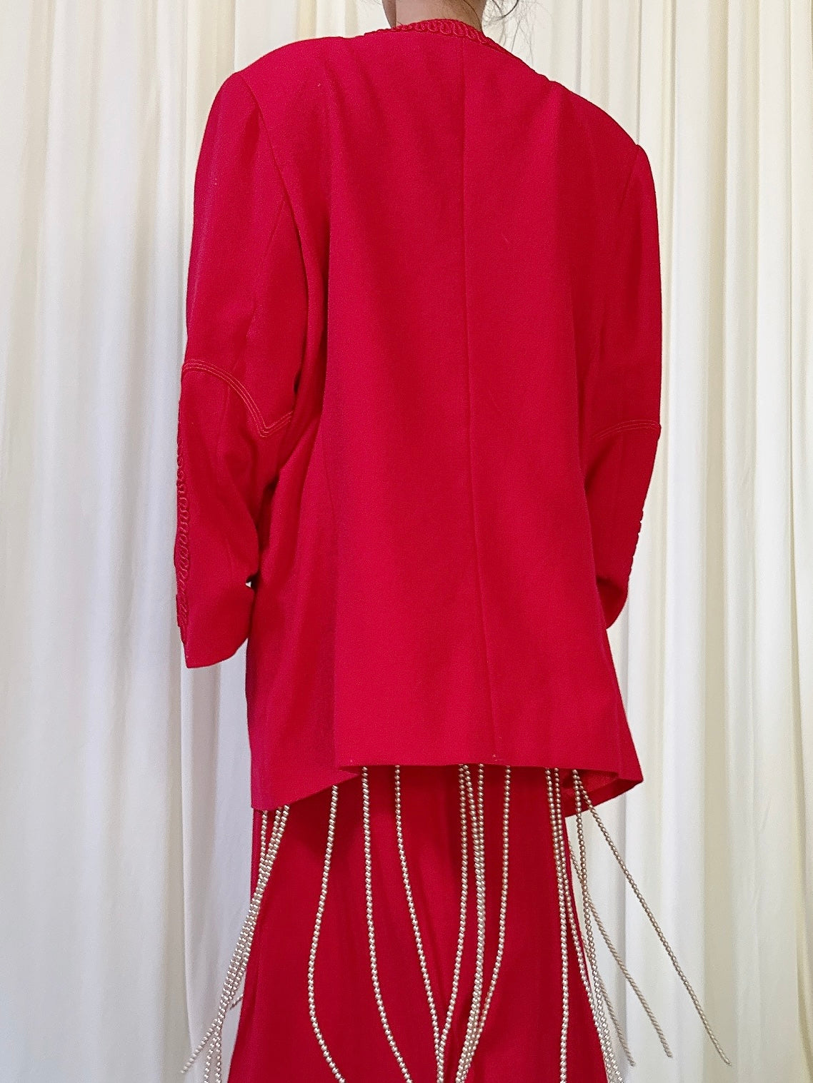 Vintage Magali Red Jacket - UK 16