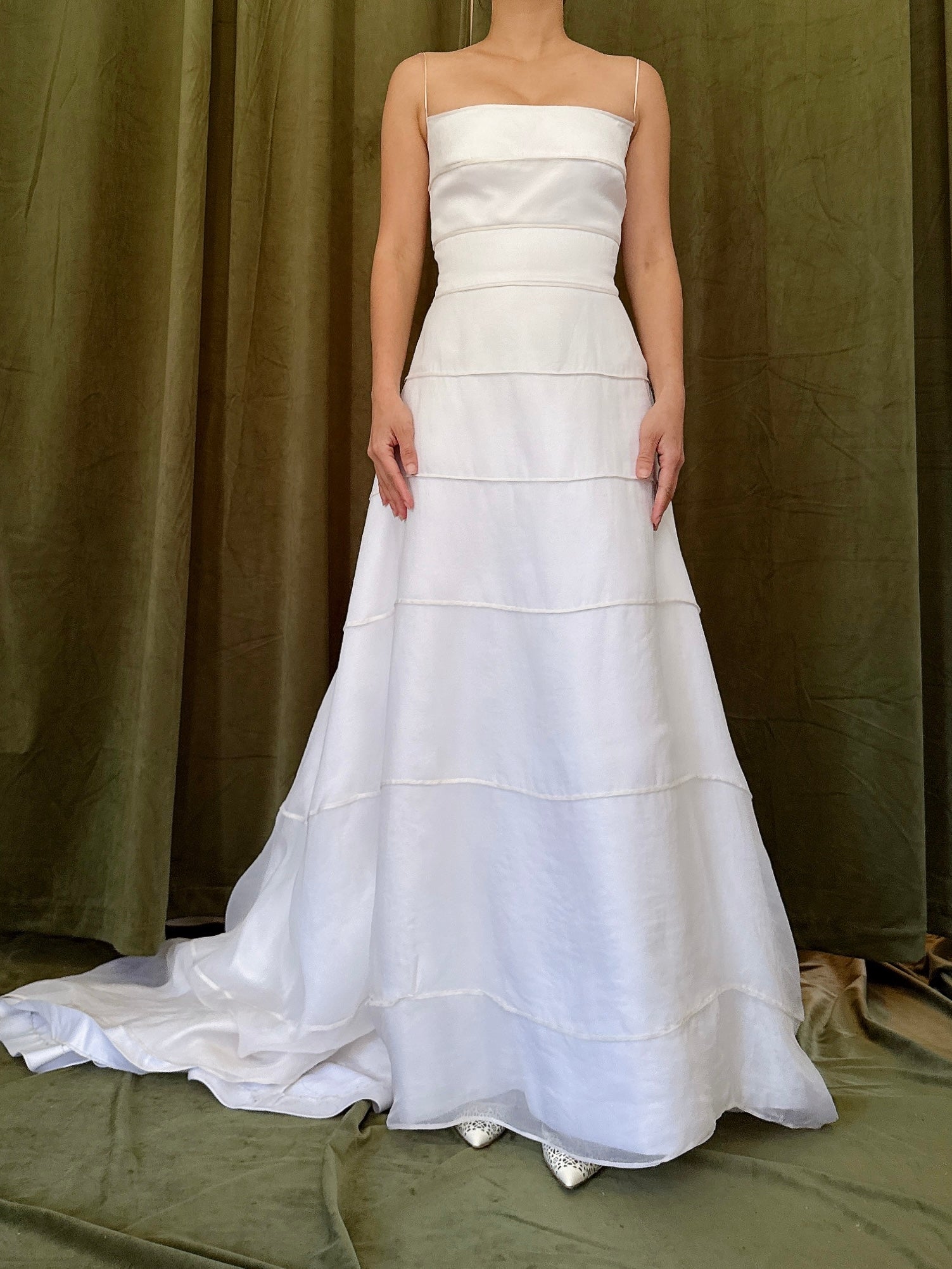 Vintage Silk Organza Gown - XS/4
