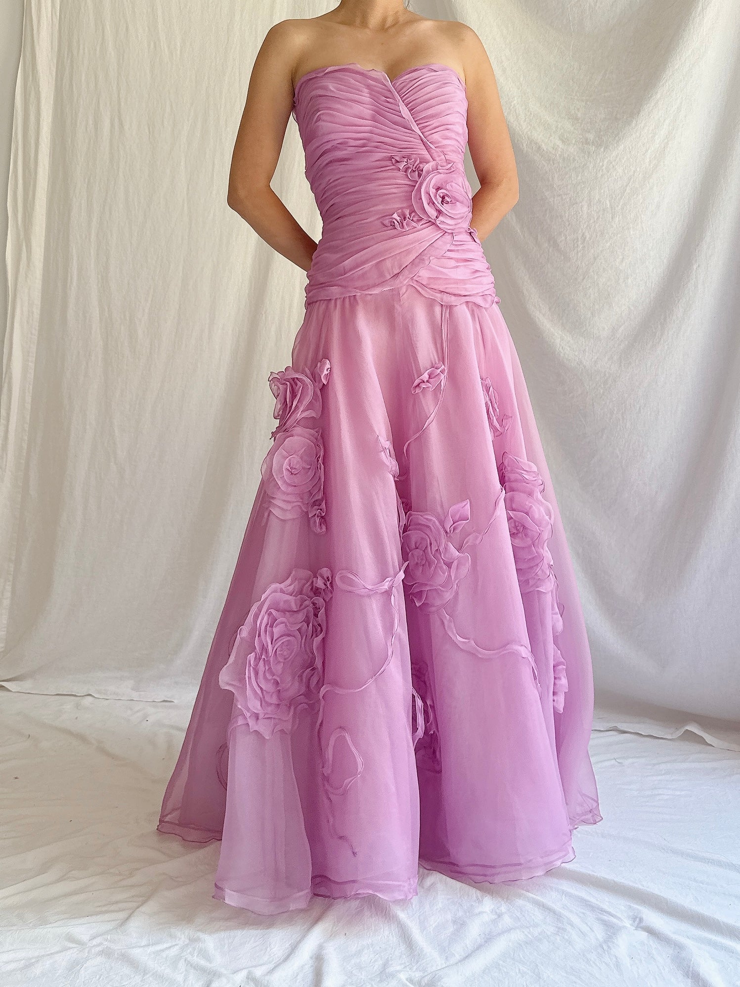 1990s Bellville Sassoon Silk Organza Dress - M/UK 12/14