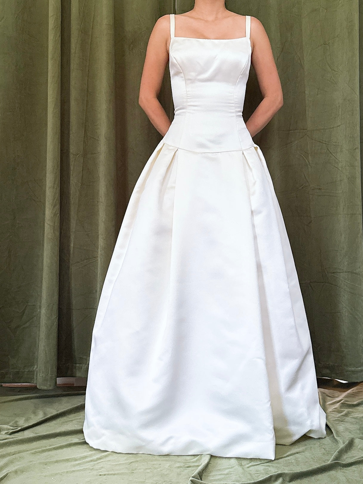 1990s Vera Wang Satin Dress - XS