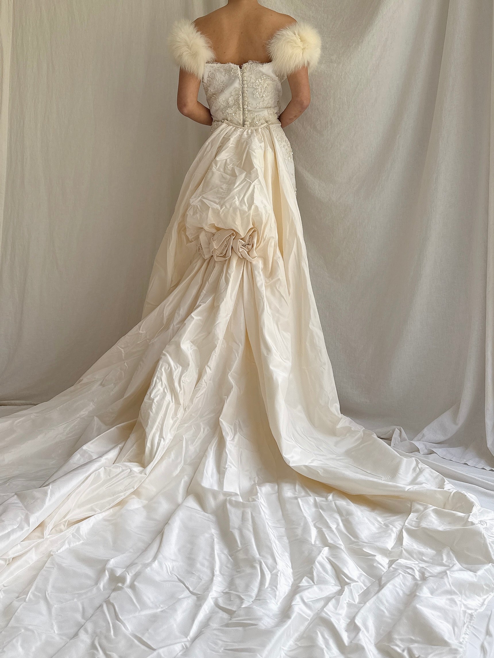 Vintage Carmela Sutera Couture Lace 2-Piece Set - M