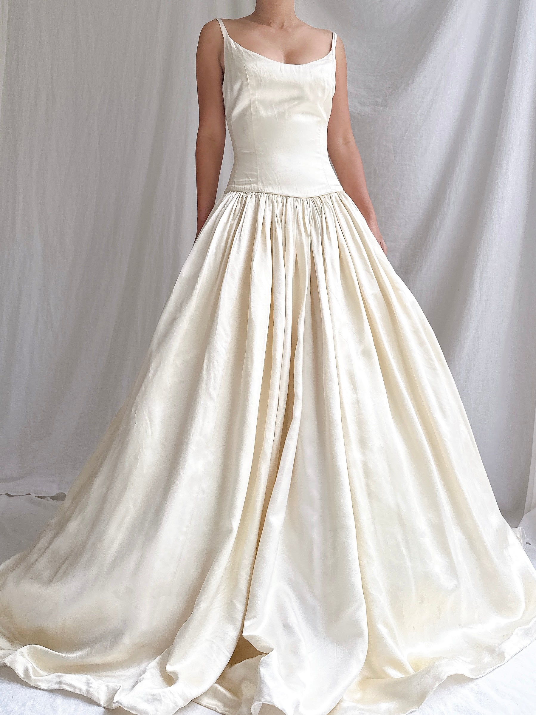Vintage Lazaro Silk Gown - XS/2/4