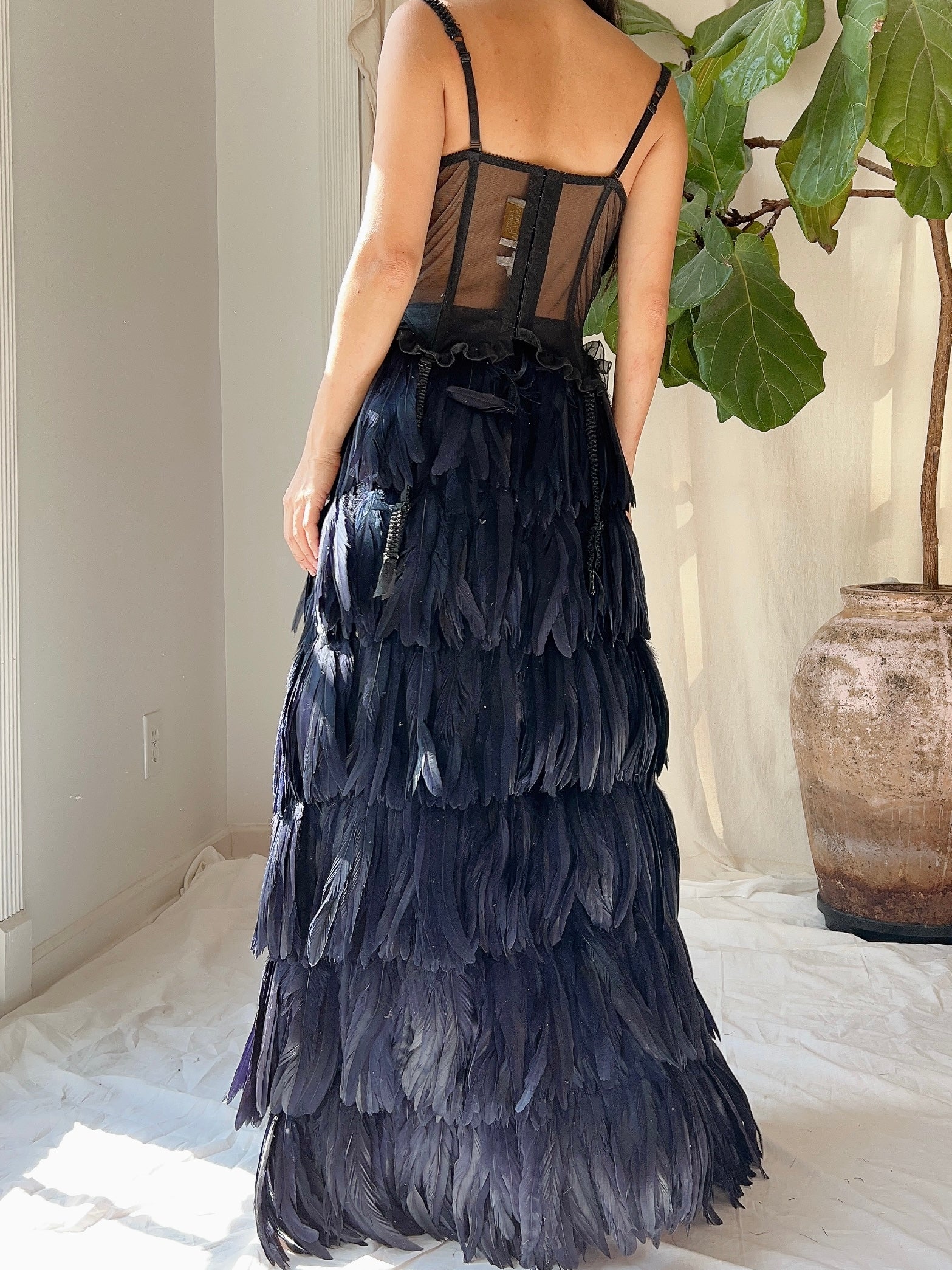 Vintage Victoria Secret Black Bustier - 34C