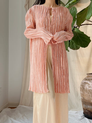 1980s Mary McFadden Pleated Tunic - M