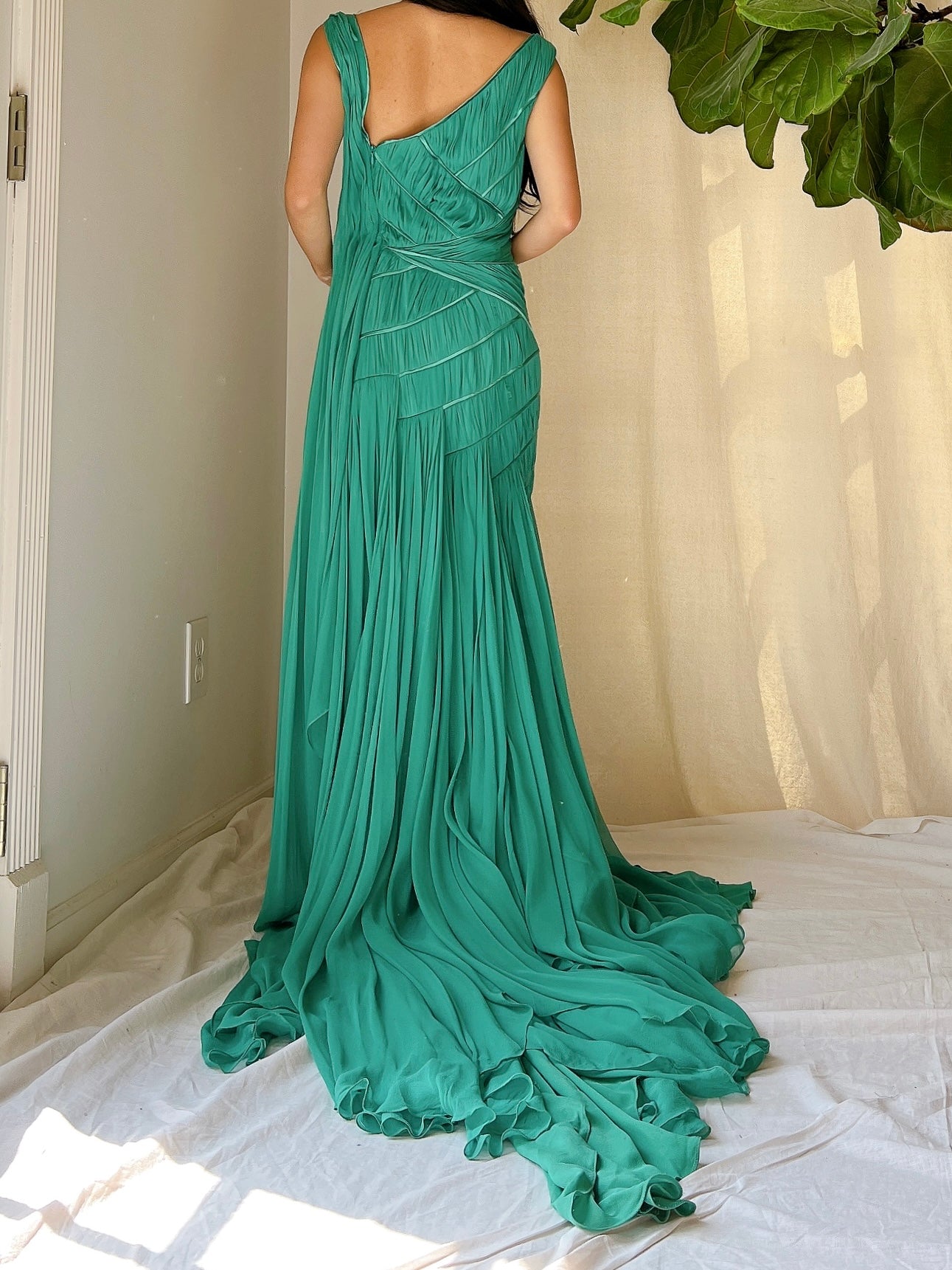 Bibhu Mohapatra Silk Draped Gown - S