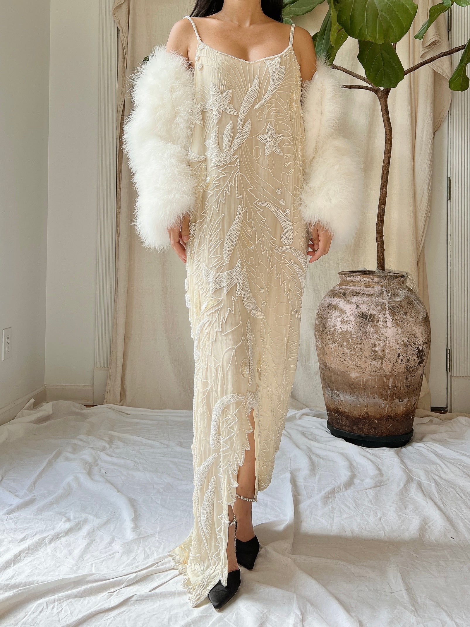 Vintage Feather Jacket - S