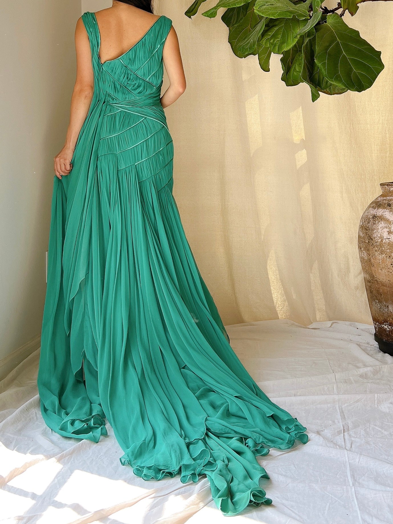 Bibhu Mohapatra Silk Draped Gown - S