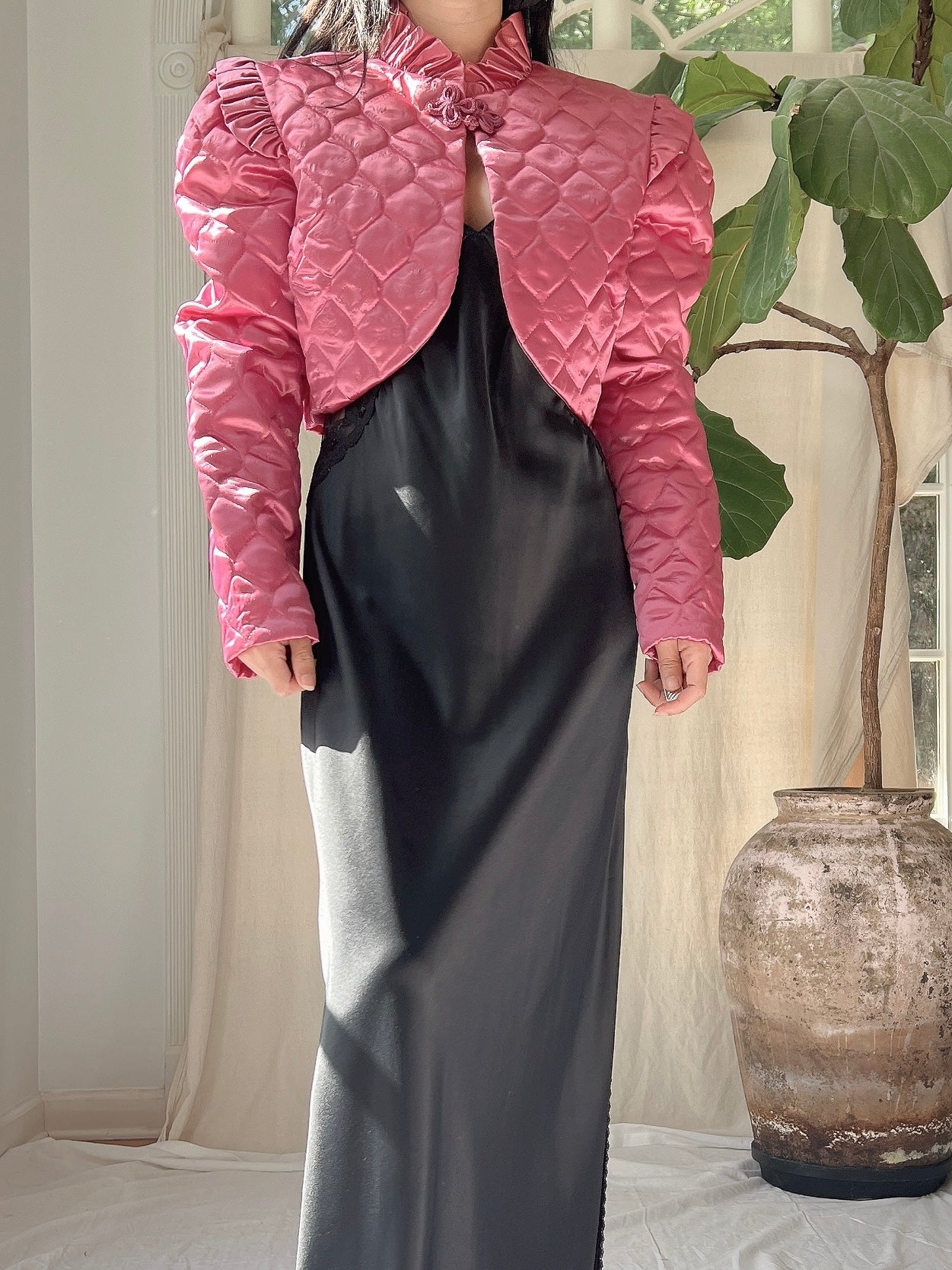 Vintage Cropped Bolero Jacket - S