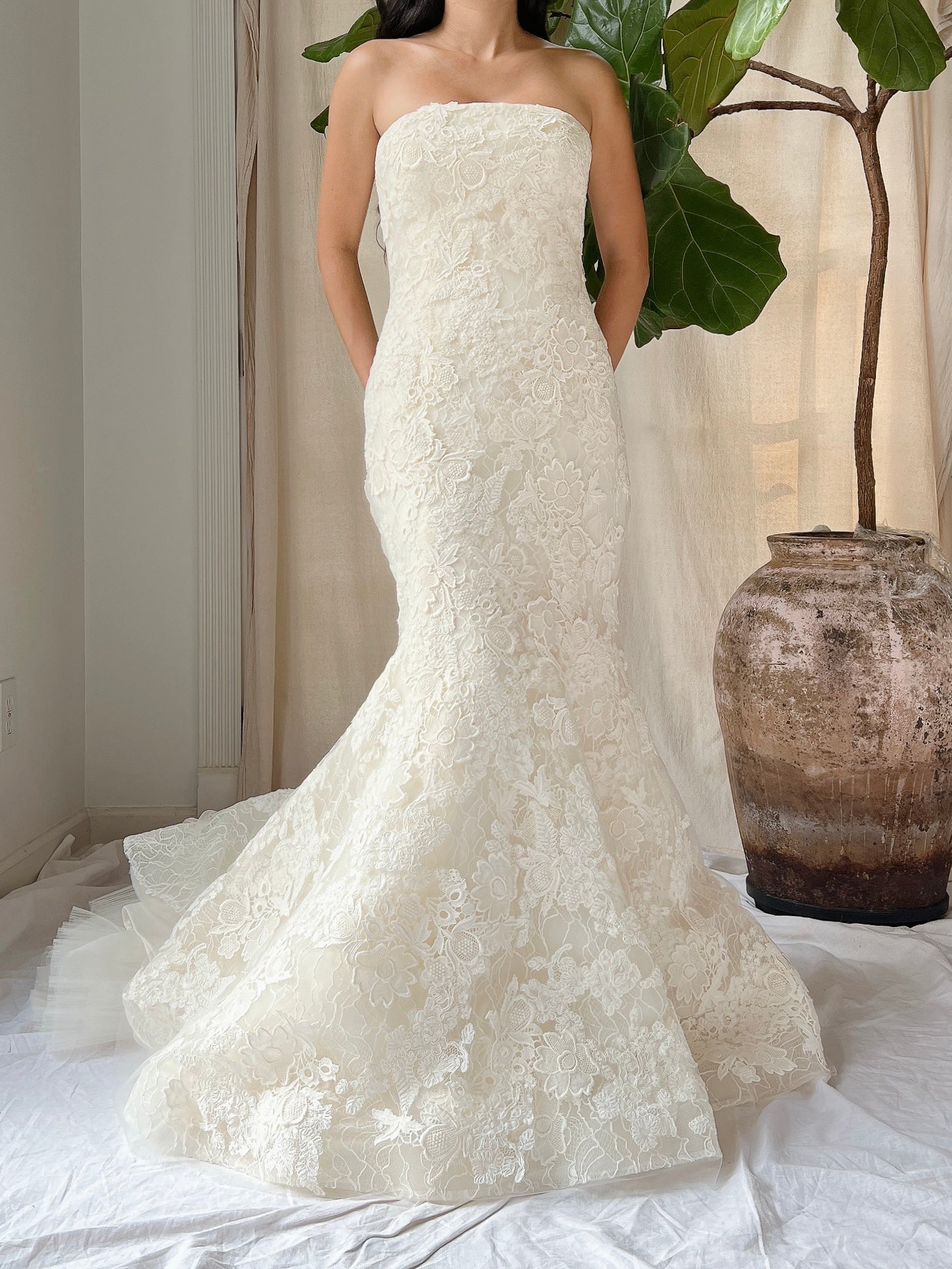 Vera Wang Strapless Dress - S/4