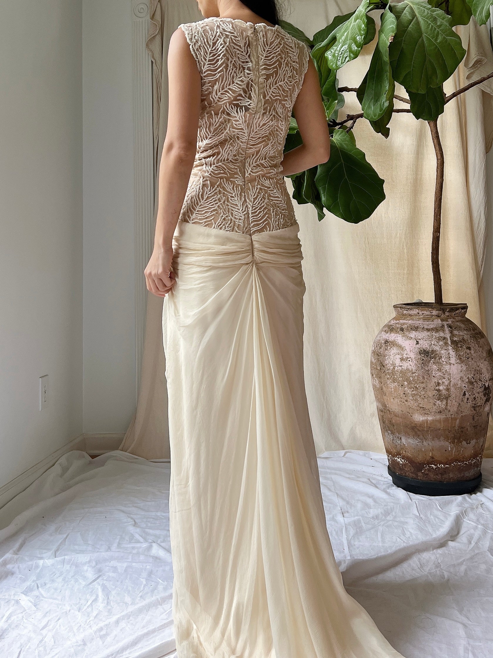 Y2K Tadashi Silk Gown - M/L/10