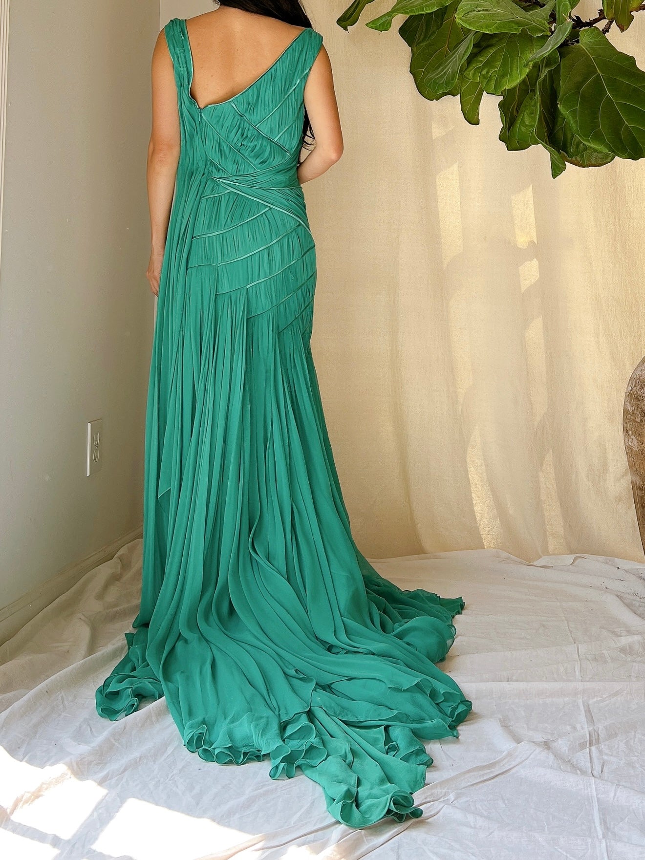 Bibhu Mohapatra Silk Draped Gown - S