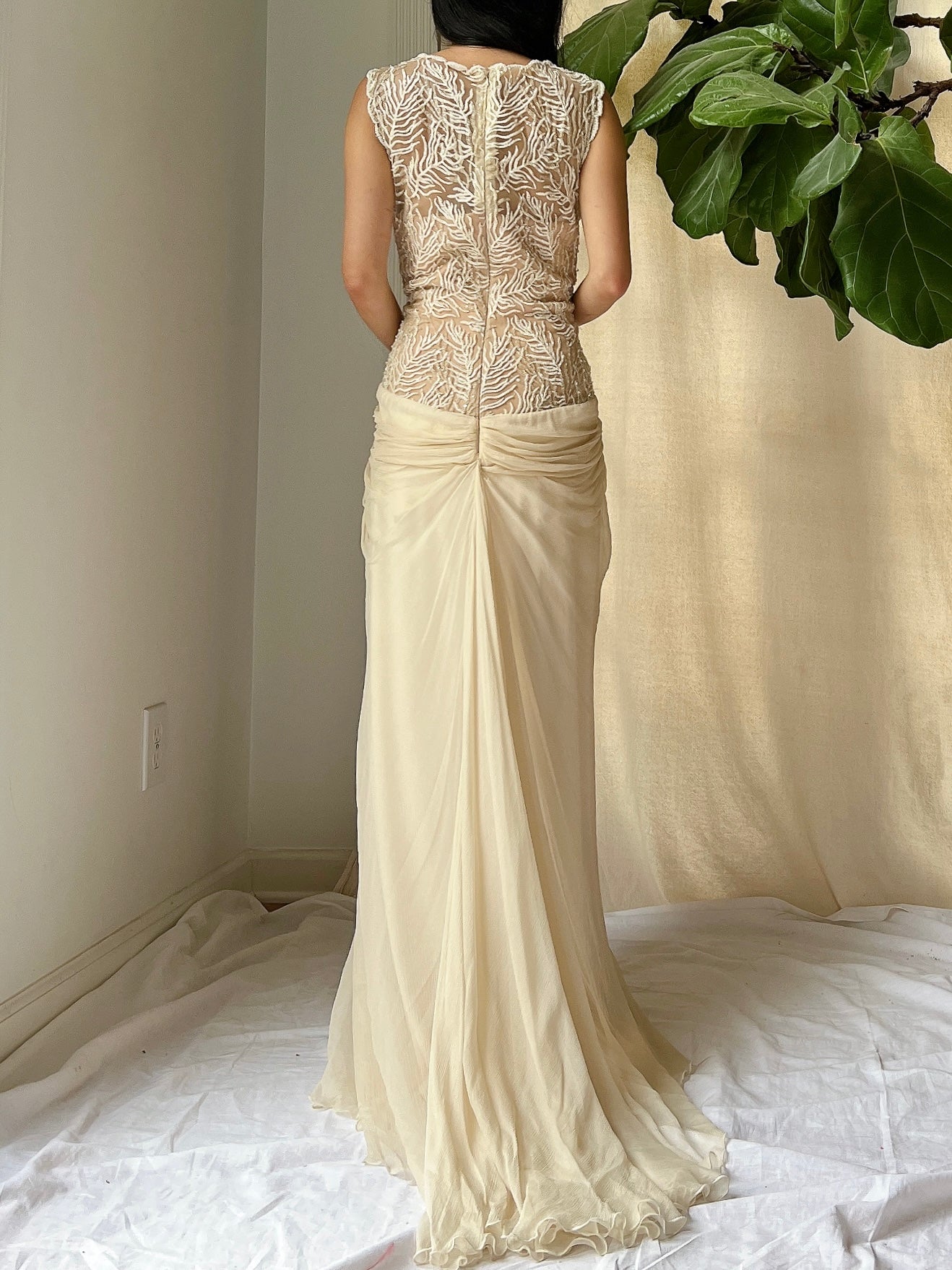 Y2K Tadashi Silk Gown - M/L/10