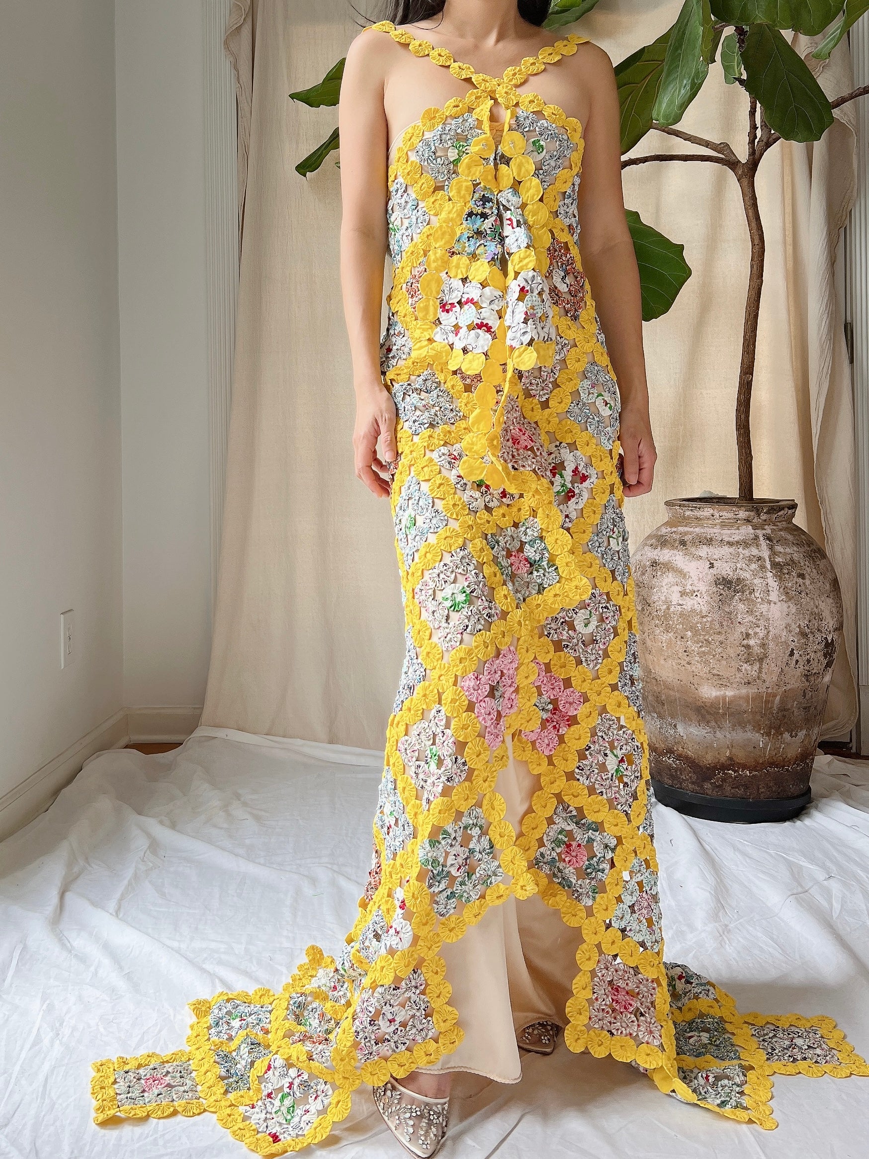 Yoyo Halter Hi-Low Gown - M