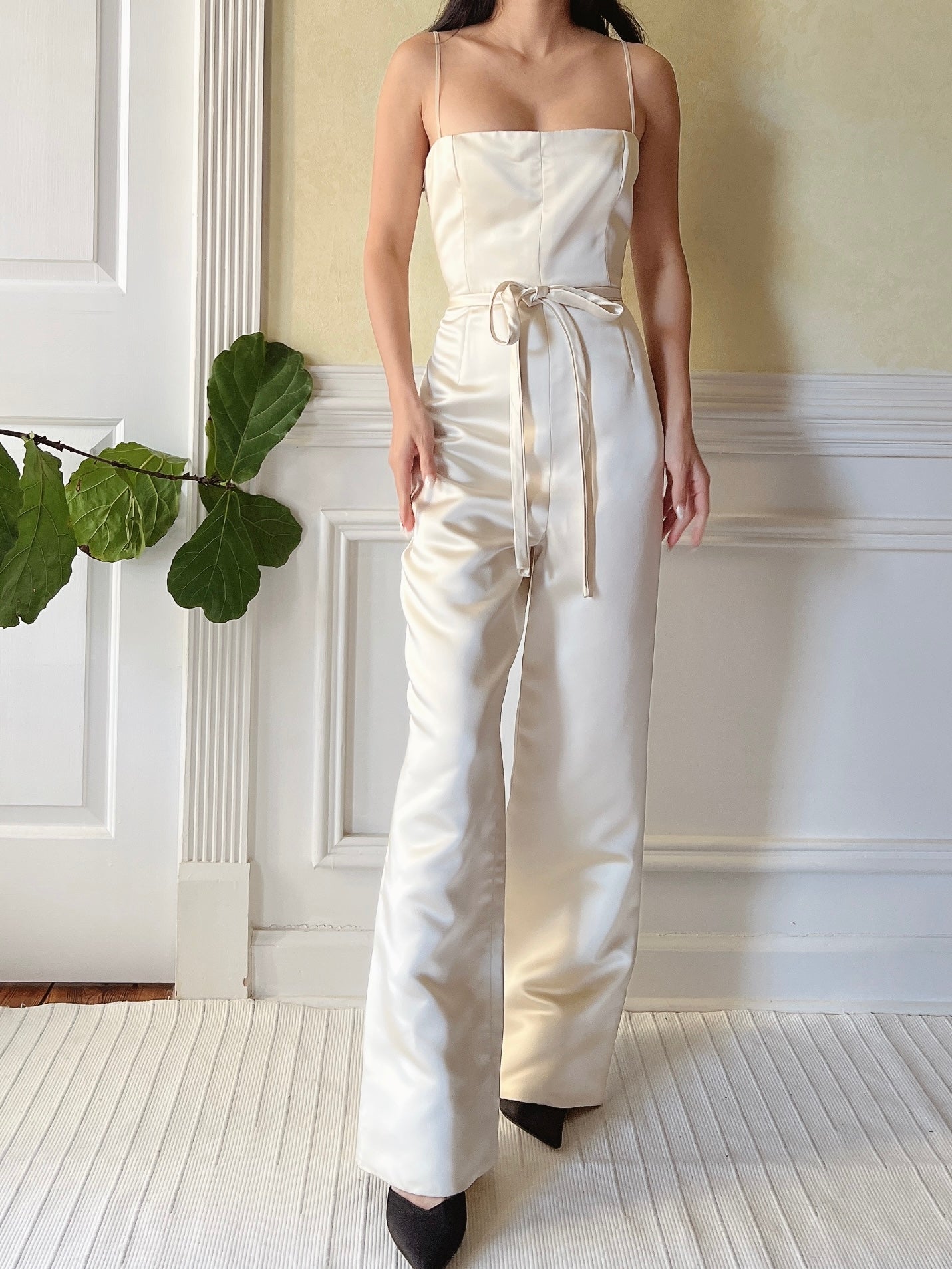 Vintage Malcolm Starr Satin Romper