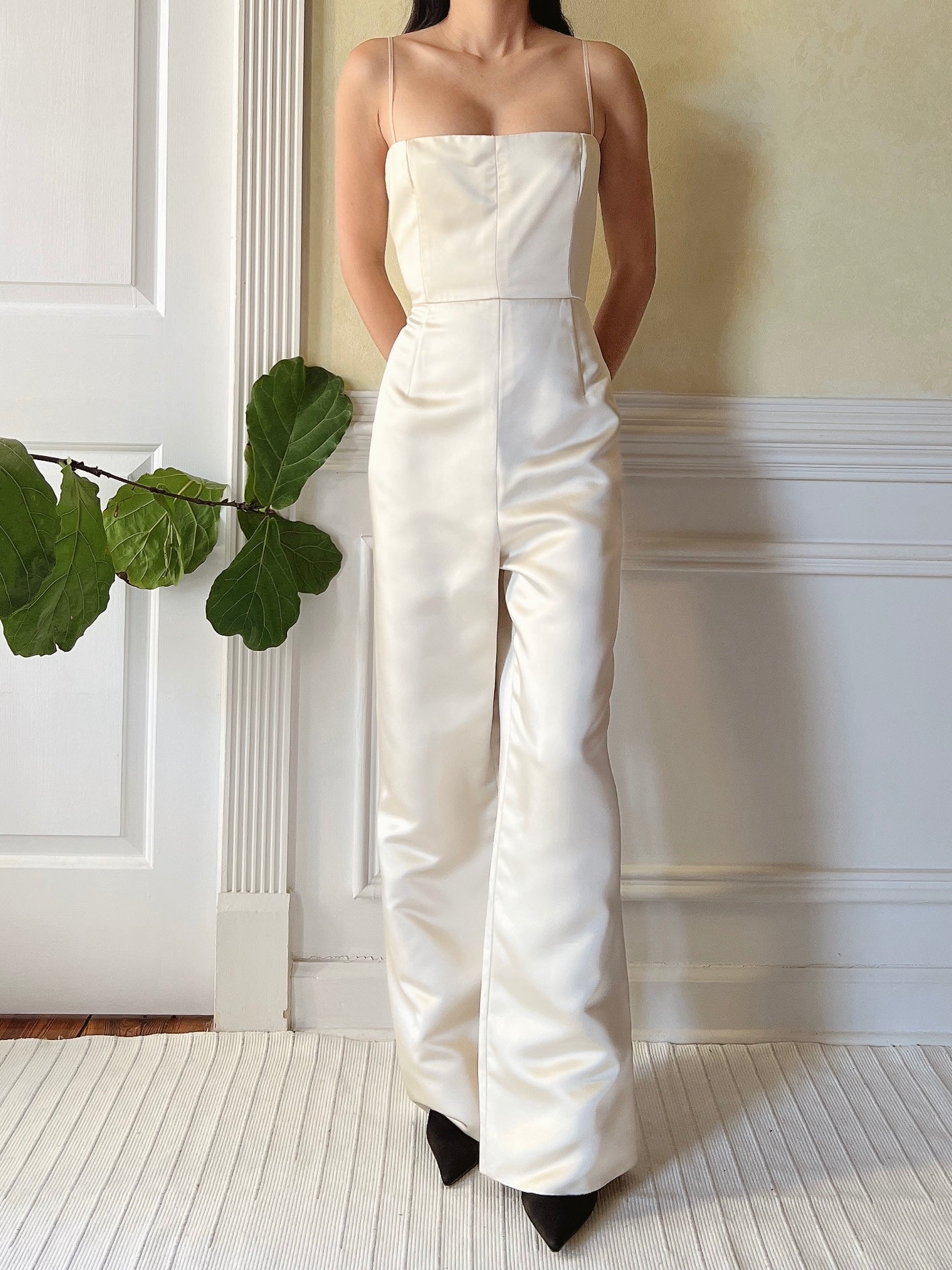 Vintage Malcolm Starr Satin Romper