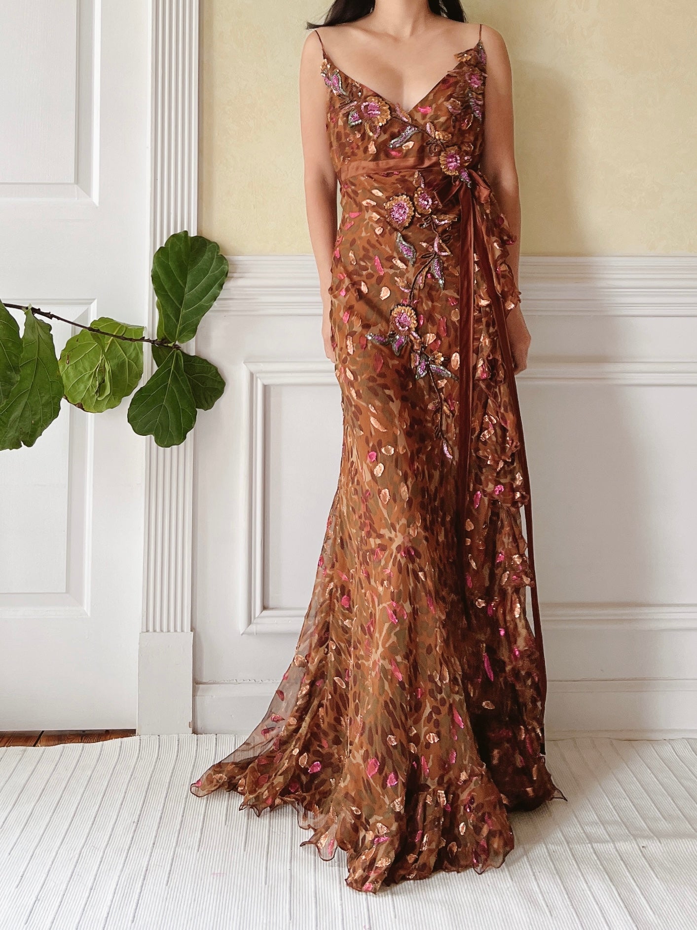 1990s Zuhair Murad Beaded Dress - S