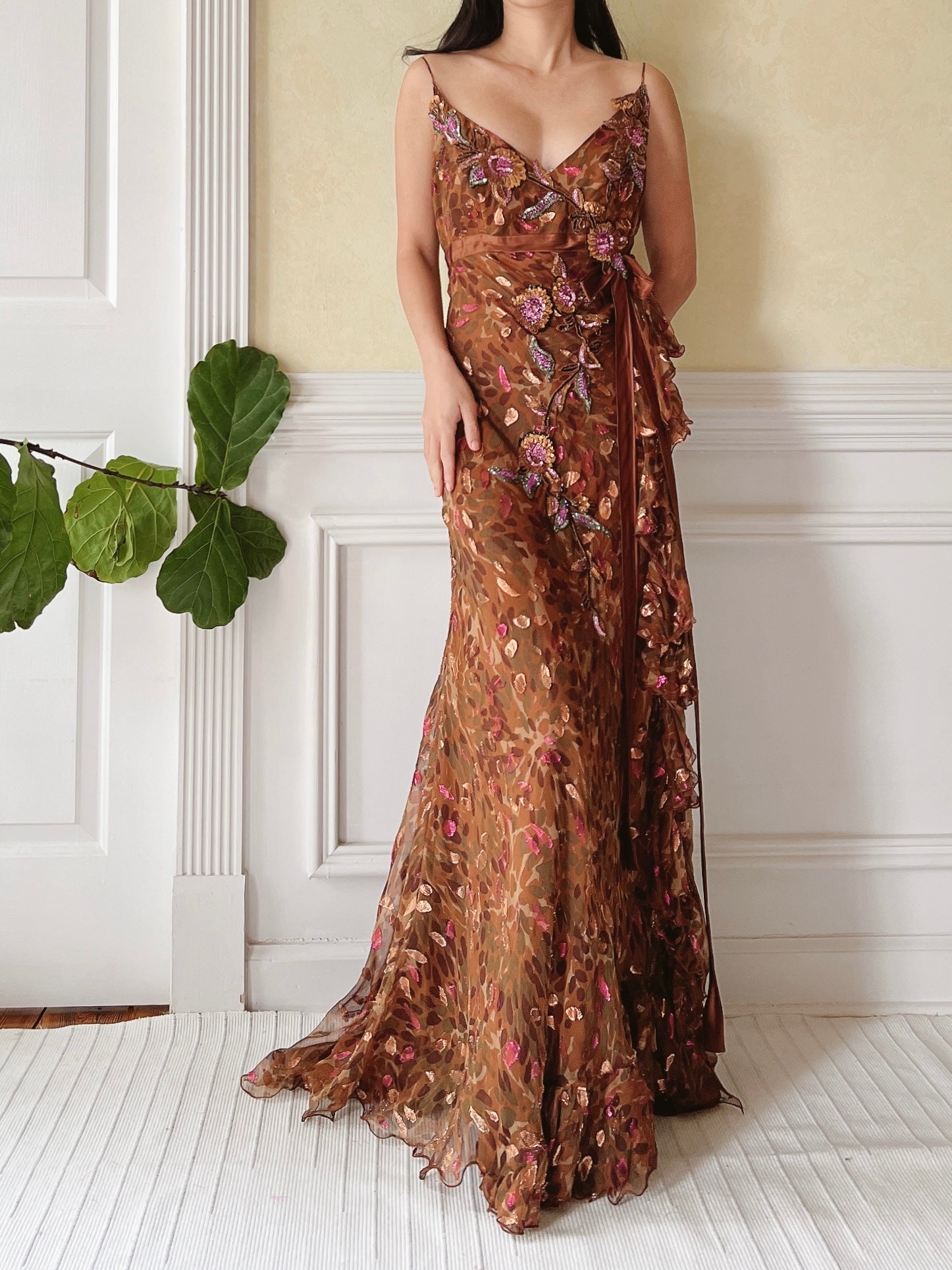 1990s Zuhair Murad Beaded Dress - S