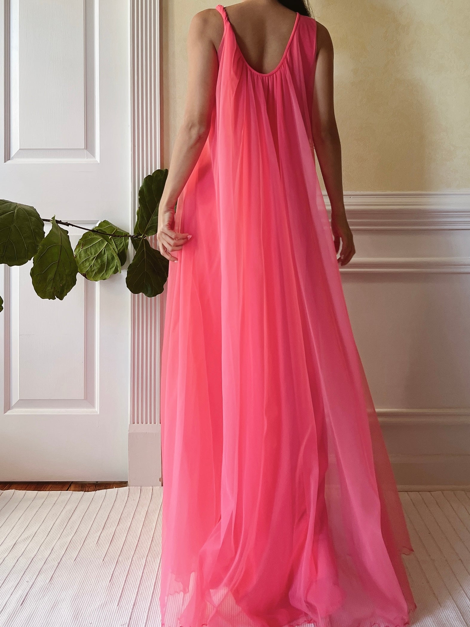 1960s Nylon Feather 2-Piece Set - OSFM