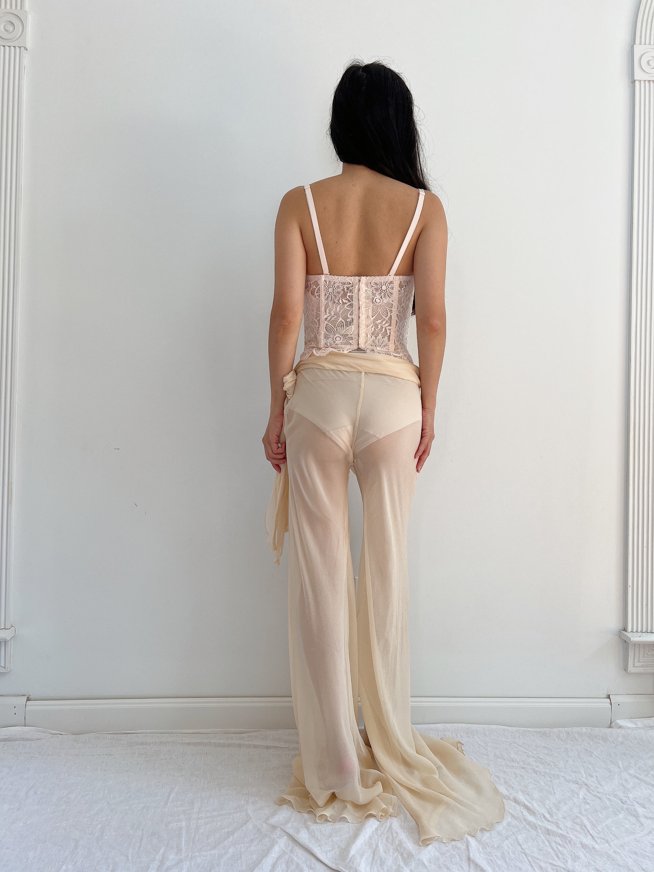 Vintage La Perla Peach Pink Top - XS/32B
