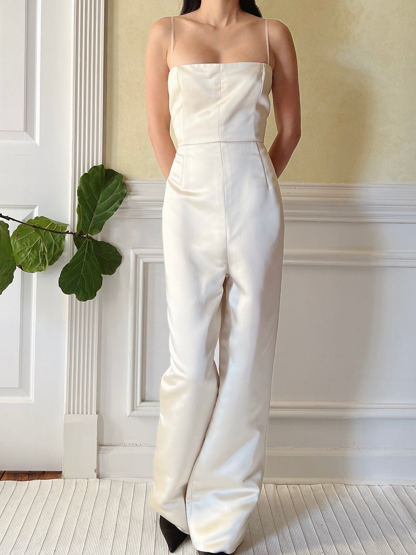 Vintage Malcolm Starr Satin Romper