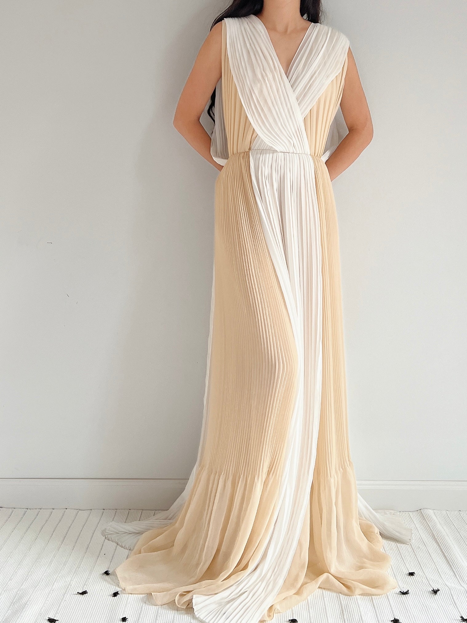 Vintage Chloe Colorblock Gown - M/L