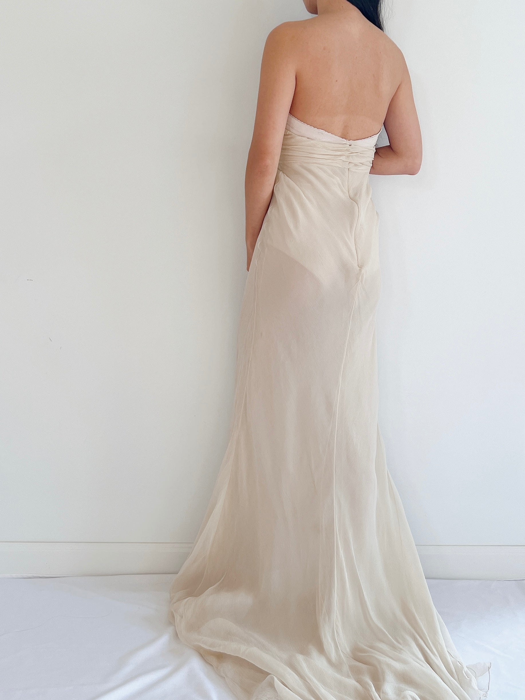J. Mendel Silk Draped Gown - M