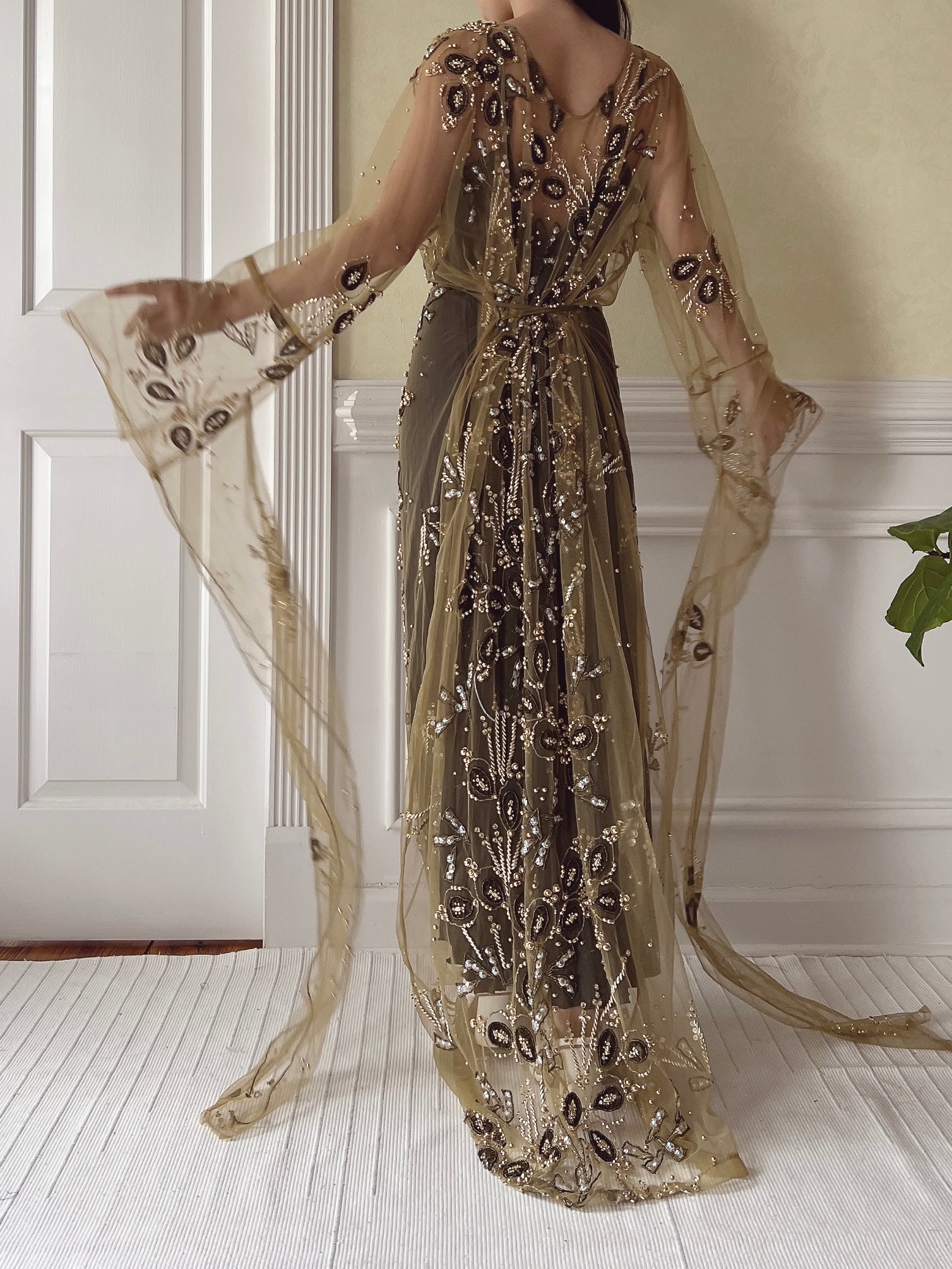Vintage Handmade Kaftan Dress - OSFM