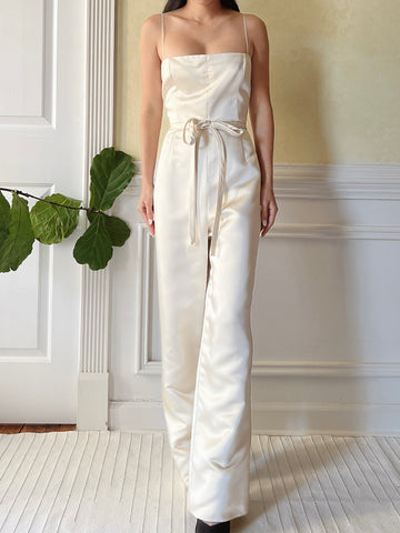 Vintage Malcolm Starr Satin Romper