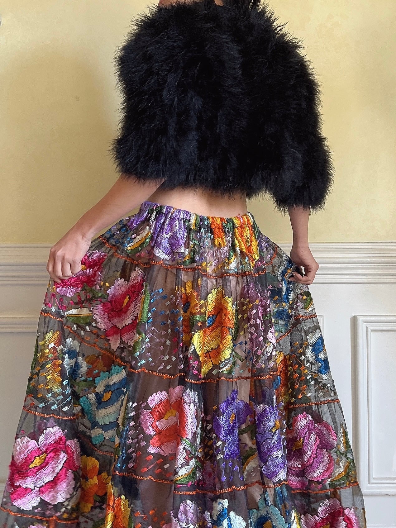 Vintage Feather Jacket - S
