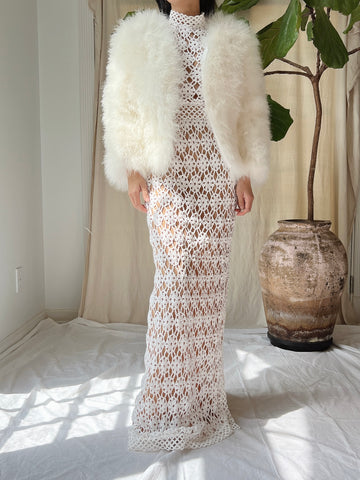 Vintage Feather Jacket - S/M