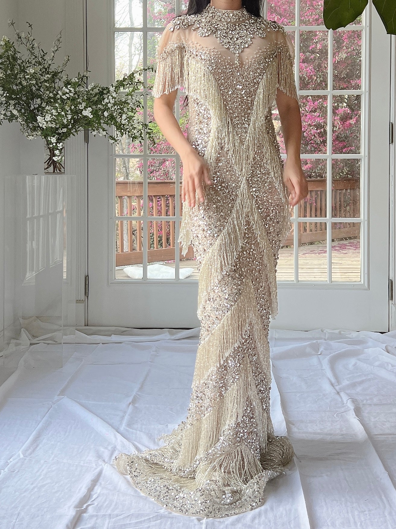 Couture Beaded Tulle Gown - XS/0/2