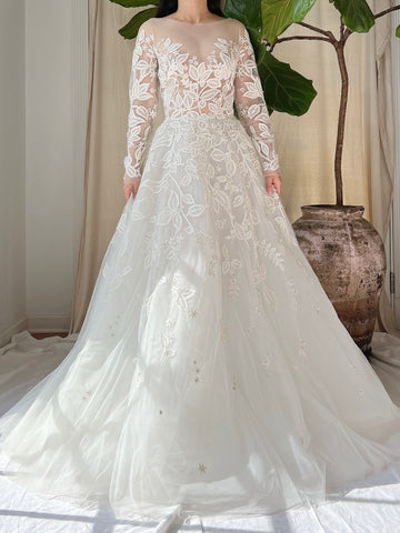 Zuhair Murad Tulle Embroidered Dress - S