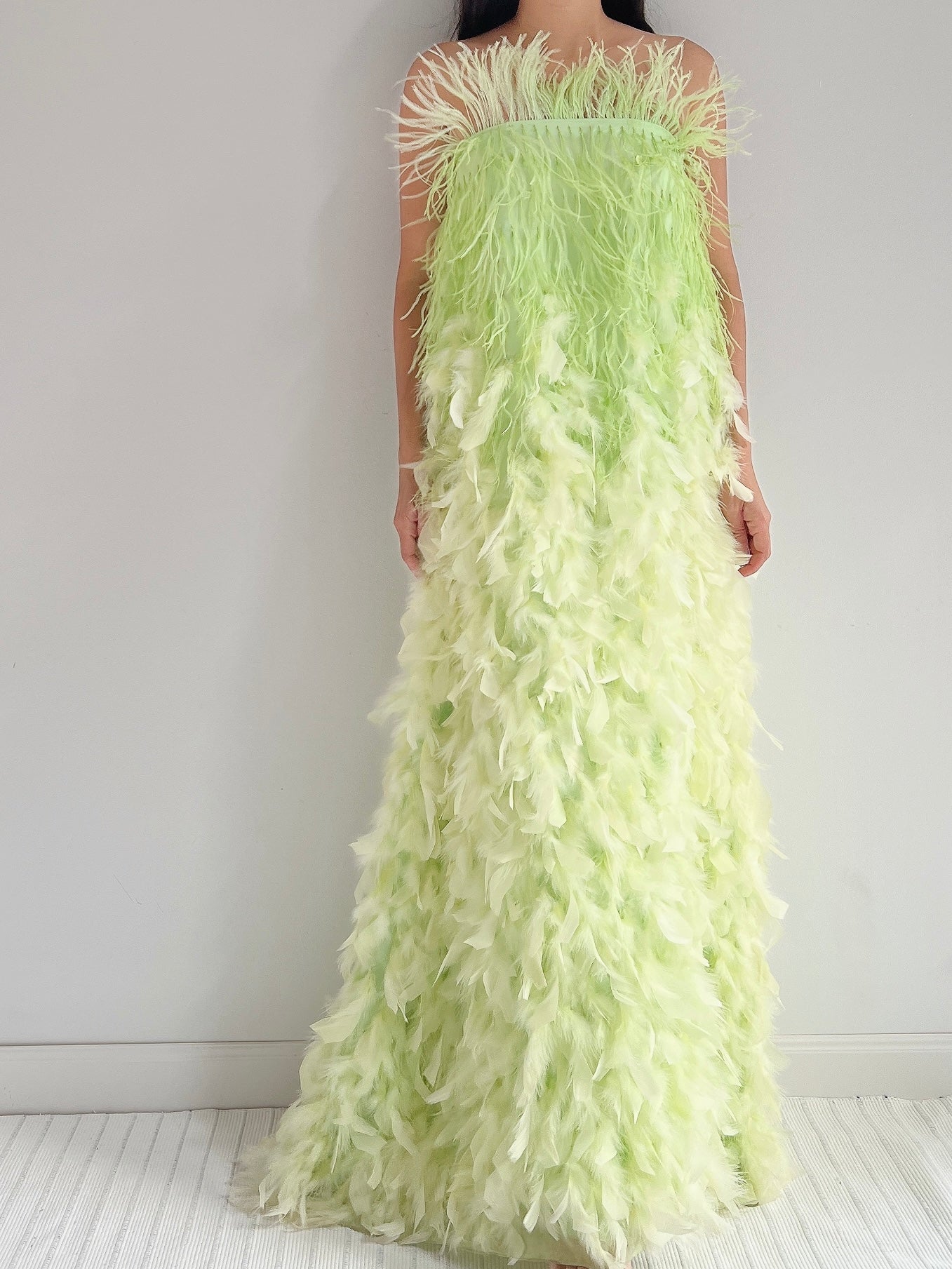 Y2K Feather Hi-Low Dress/Skirt - XS/S
