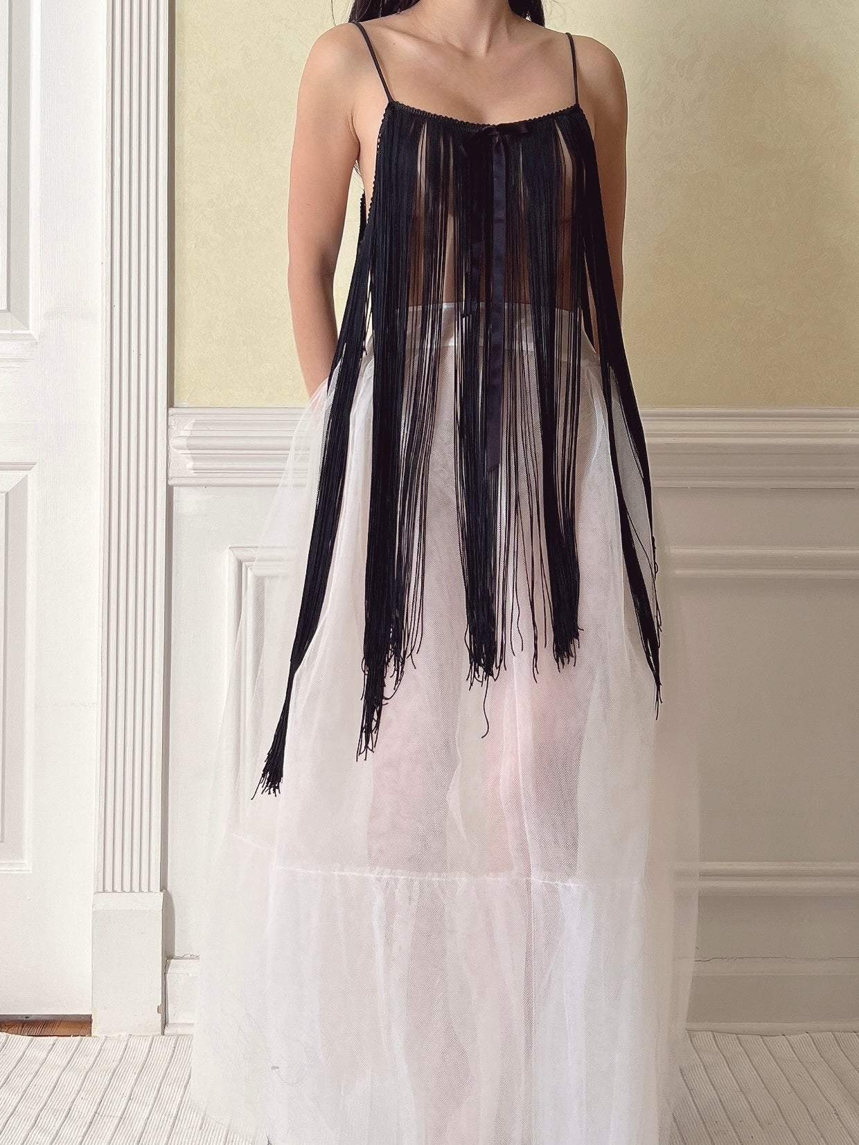 Vintage Tassel Fringe Top - OSFM