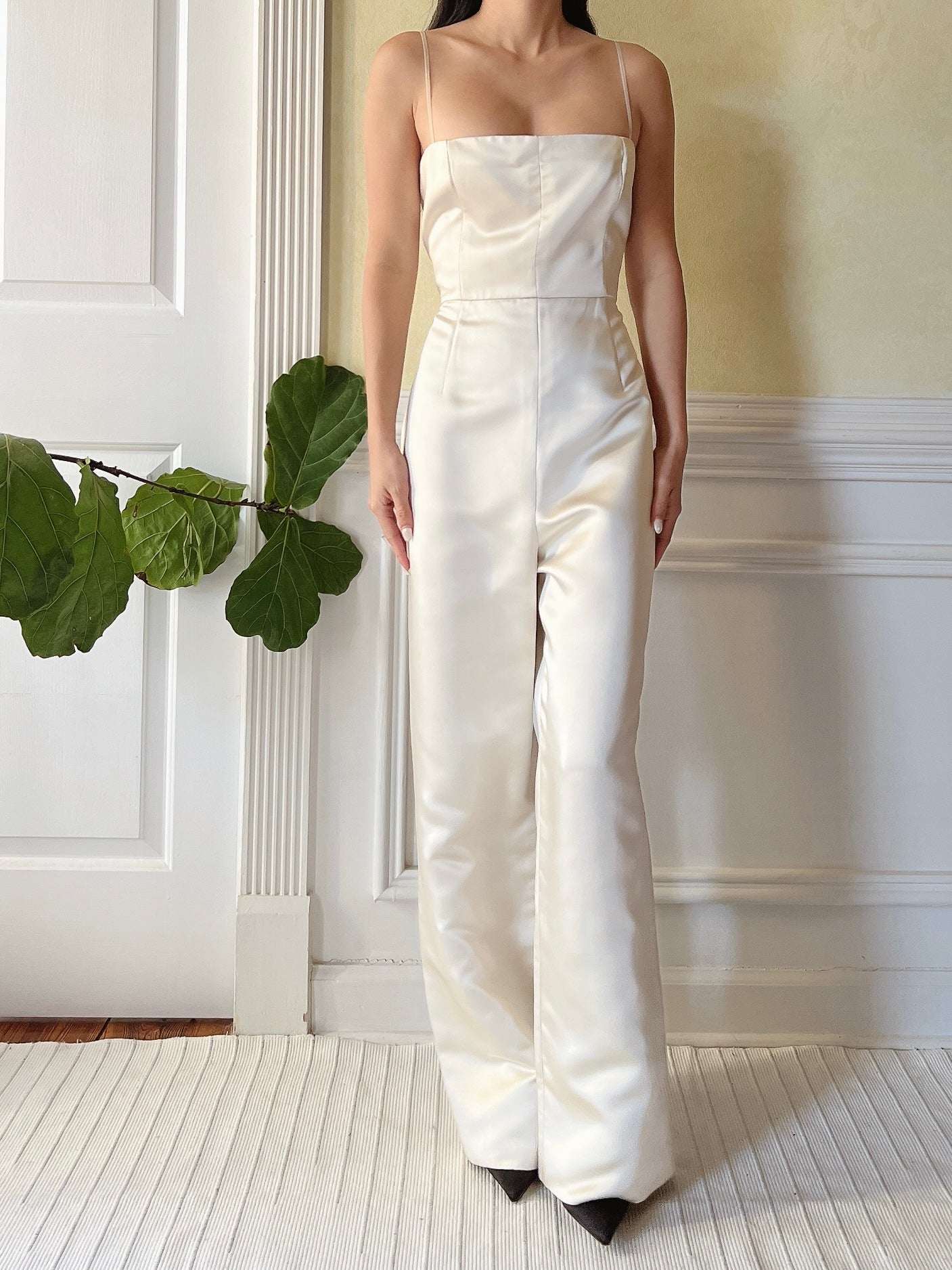 Vintage Malcolm Starr Satin Romper