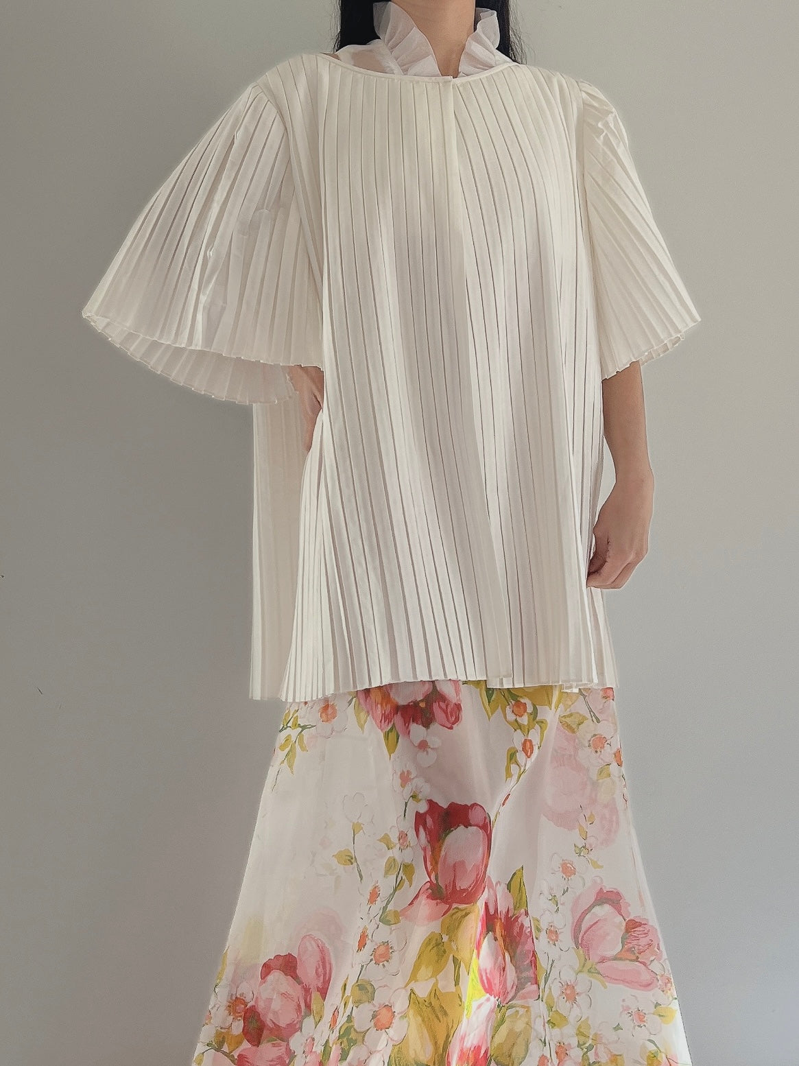 Vintage Pleated Duster - OSFM