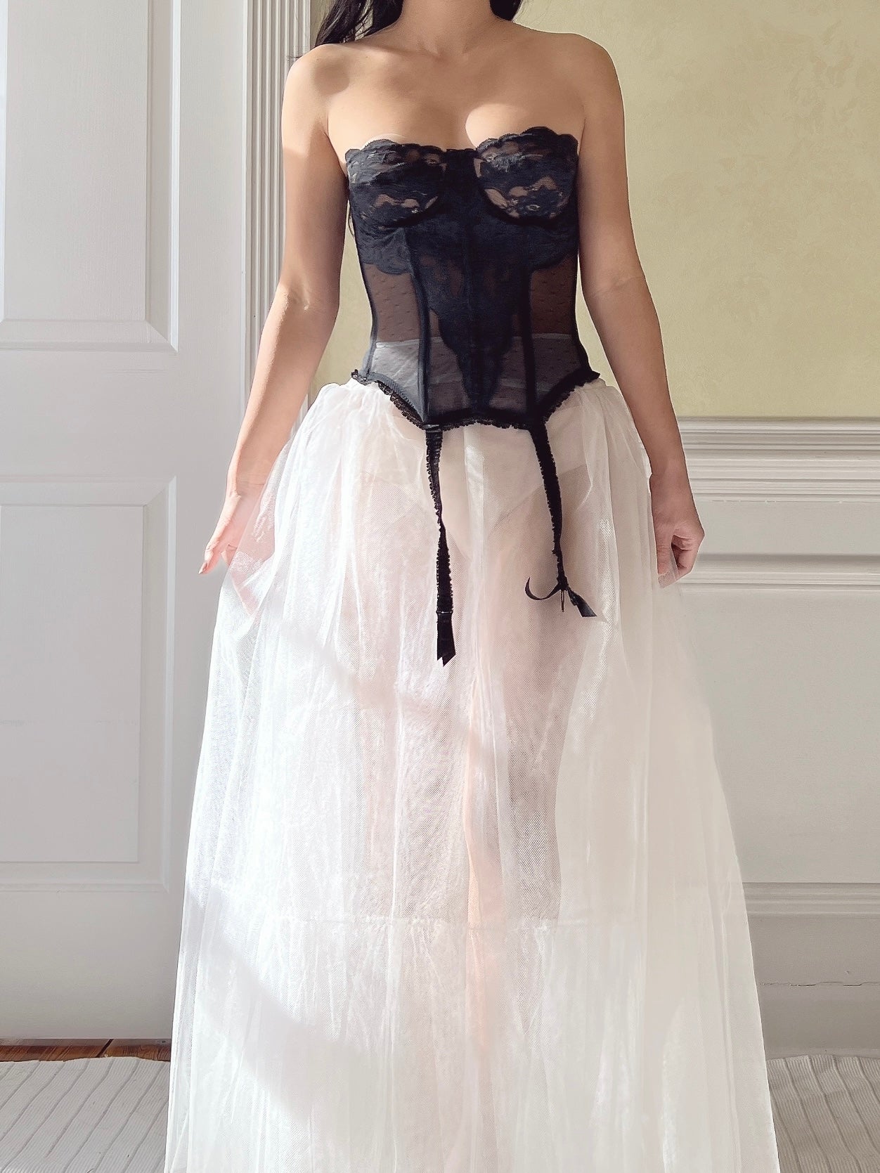 Vintage VS Black Bustier Top - XS/32B