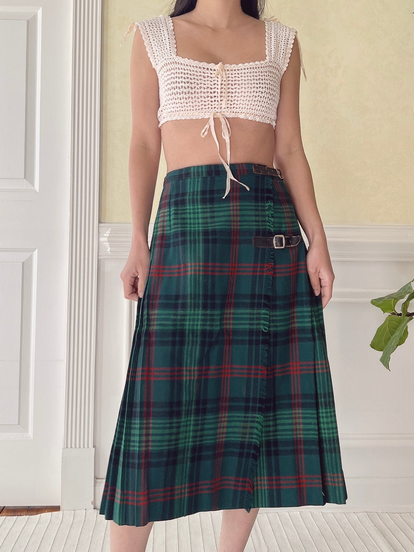 Antique Crochet Knit Top - XS