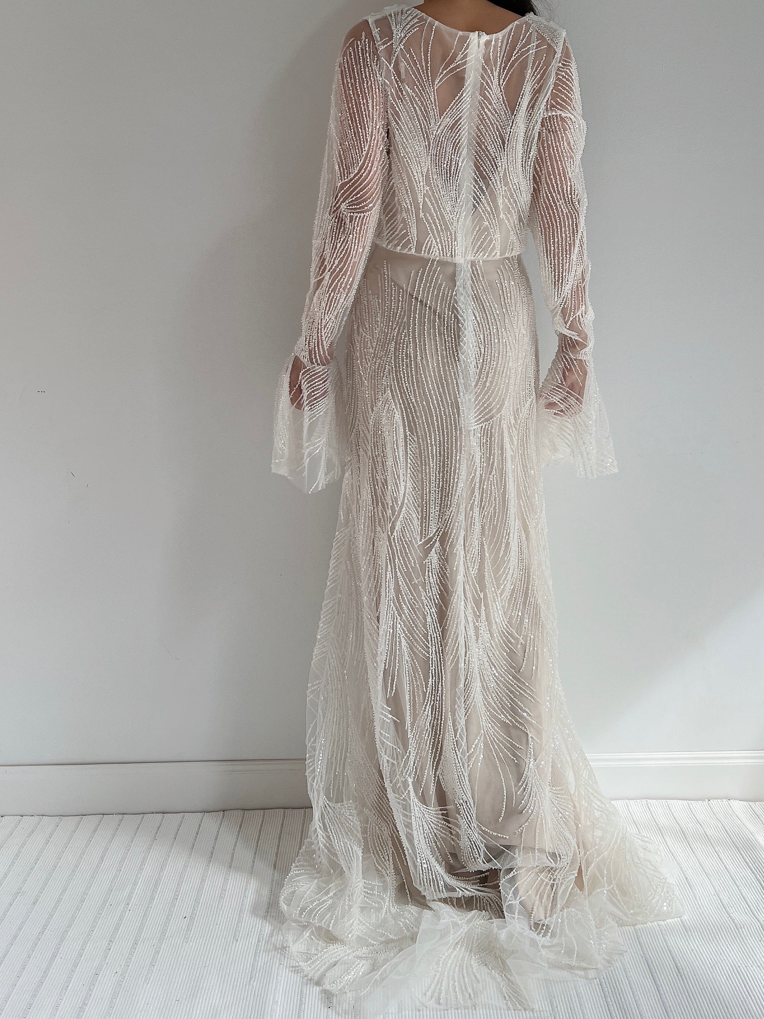 GOSSAMER Heavily Beaded Gown - S/M