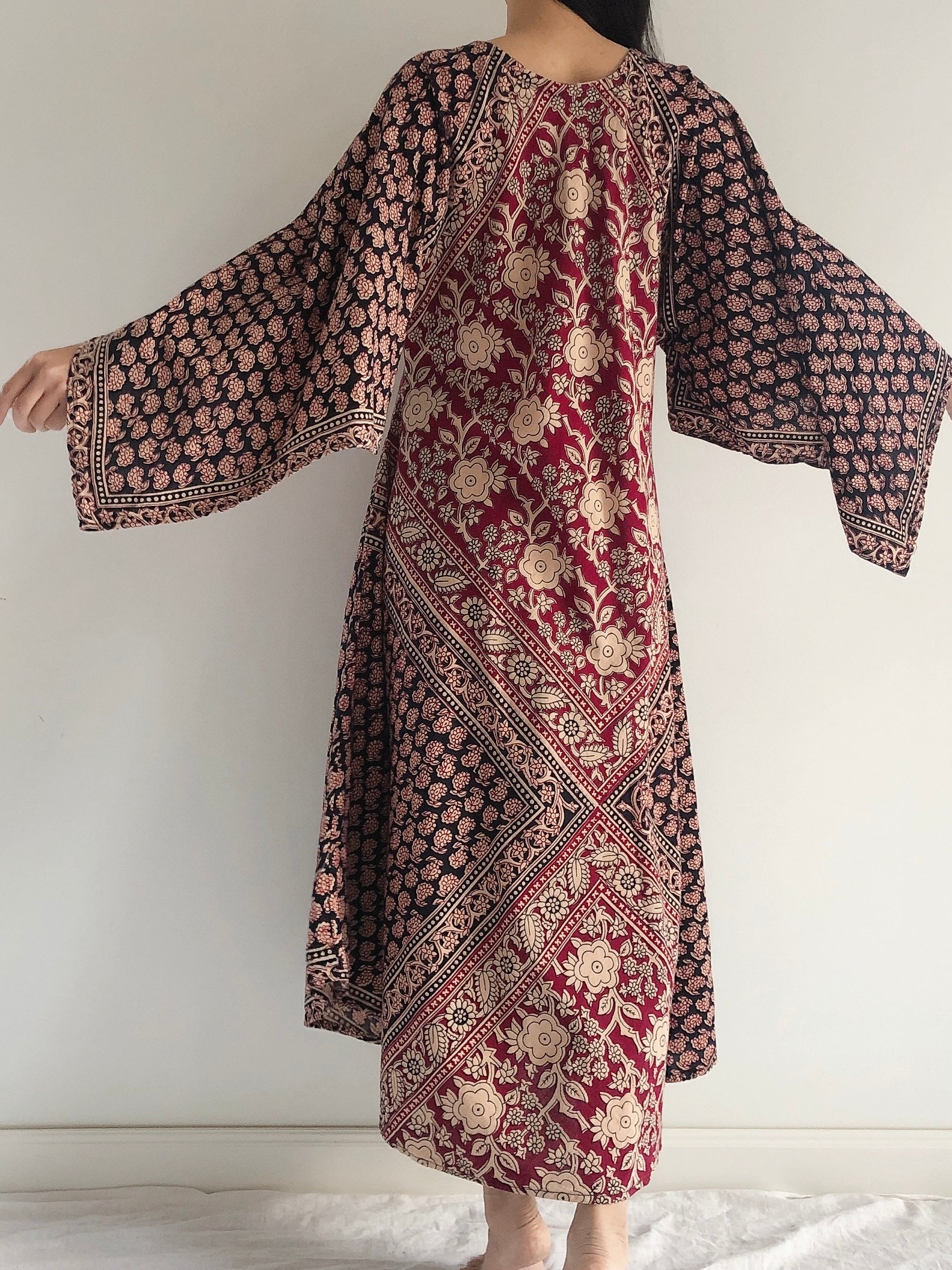1970s Indian Cotton Dress - OSFM