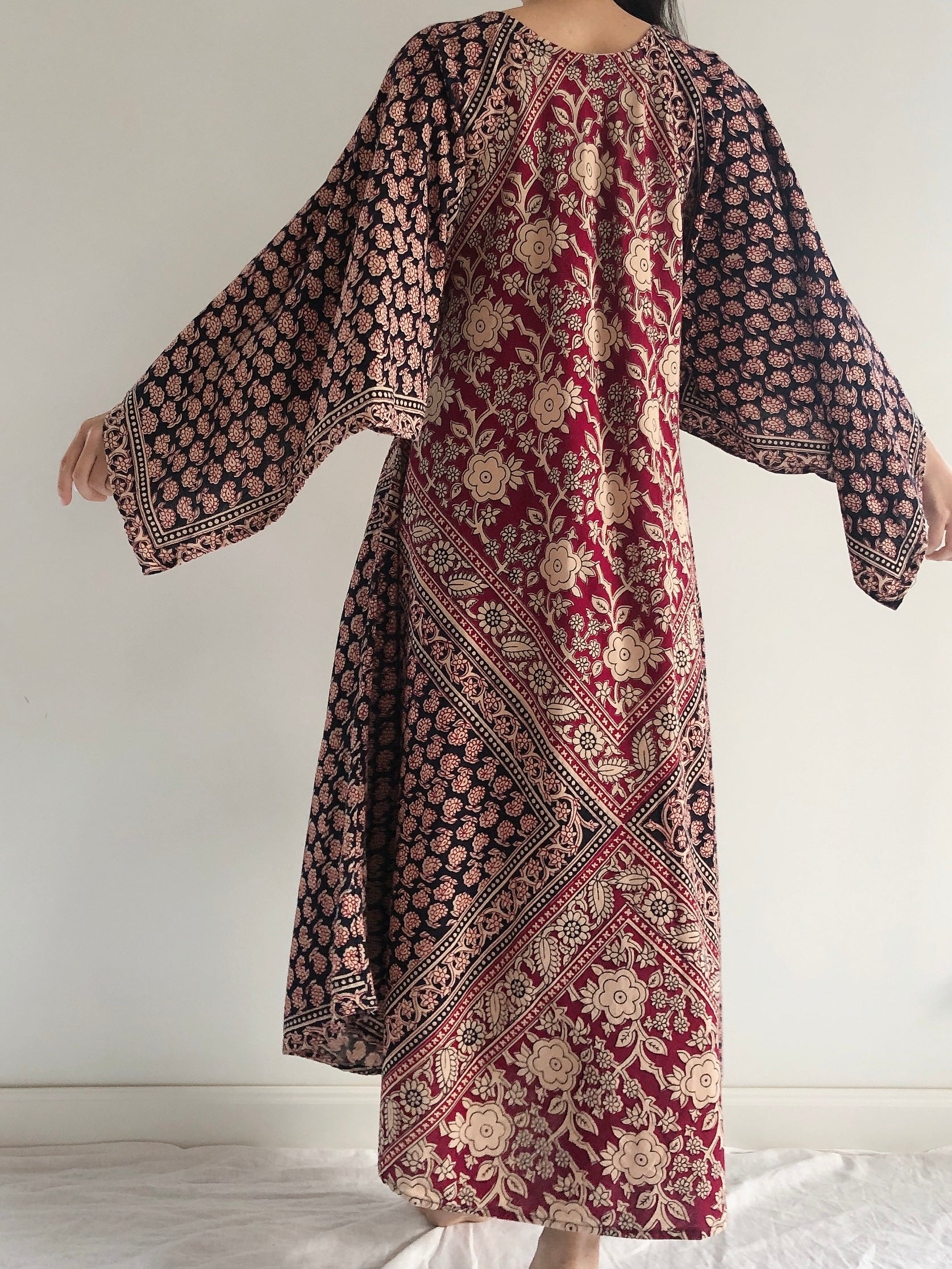 1970s Indian Cotton Dress - OSFM