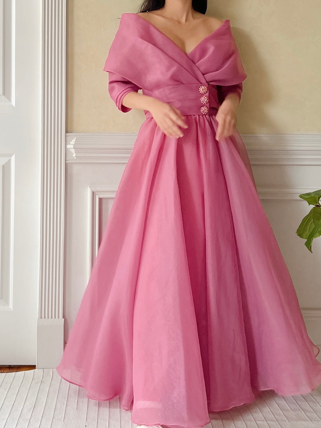 Vintage Organza Dress - S