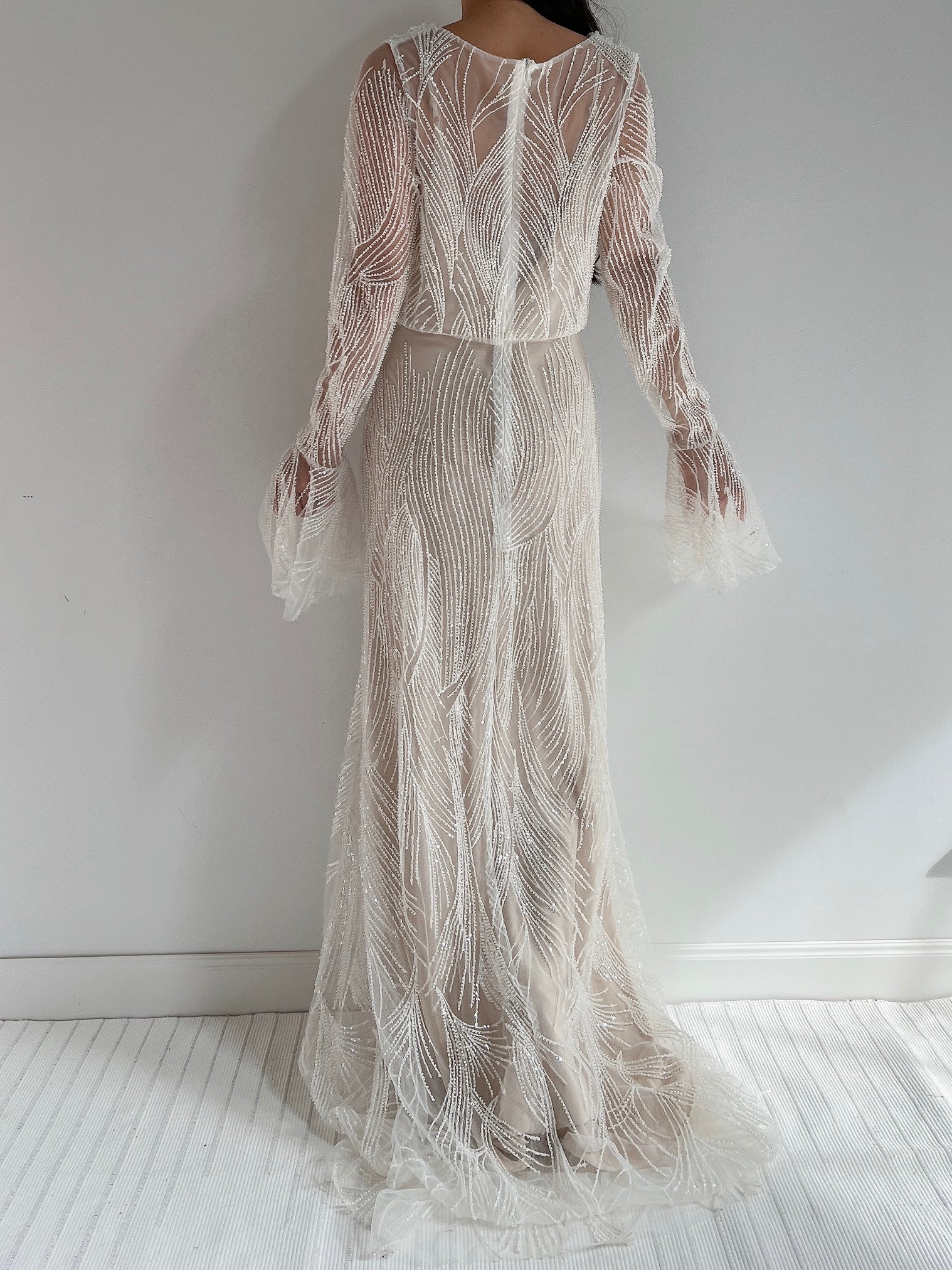 GOSSAMER Heavily Beaded Gown - S/M