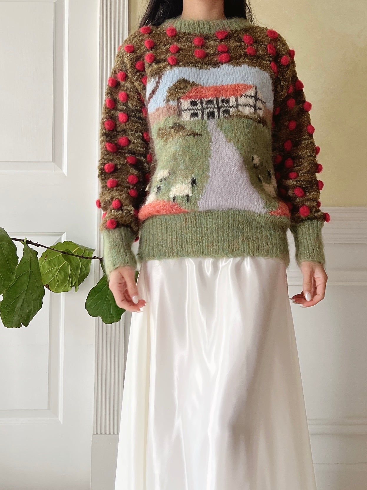 Vintage Mohair Scenic Sweater