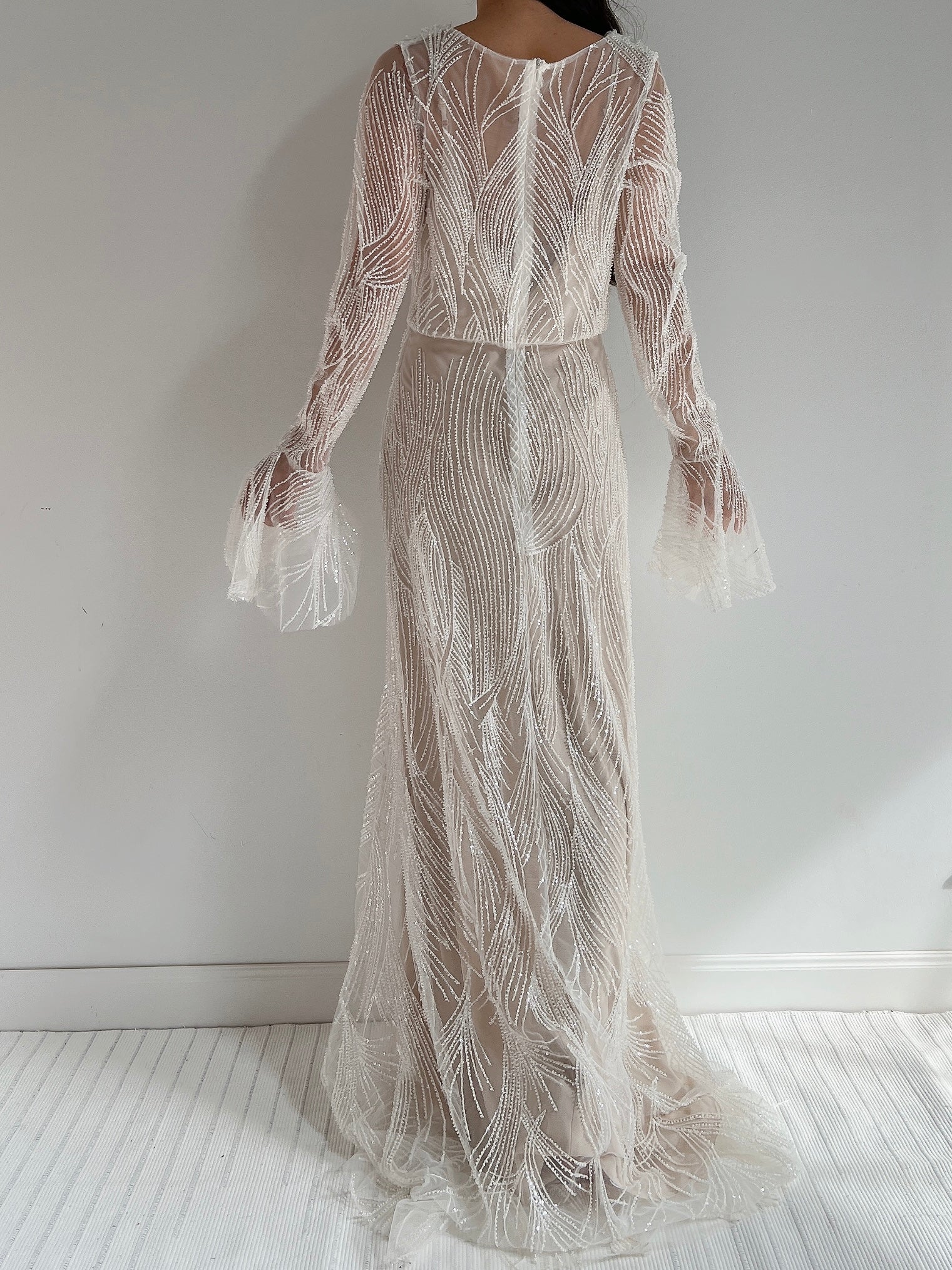GOSSAMER Heavily Beaded Gown - S/M