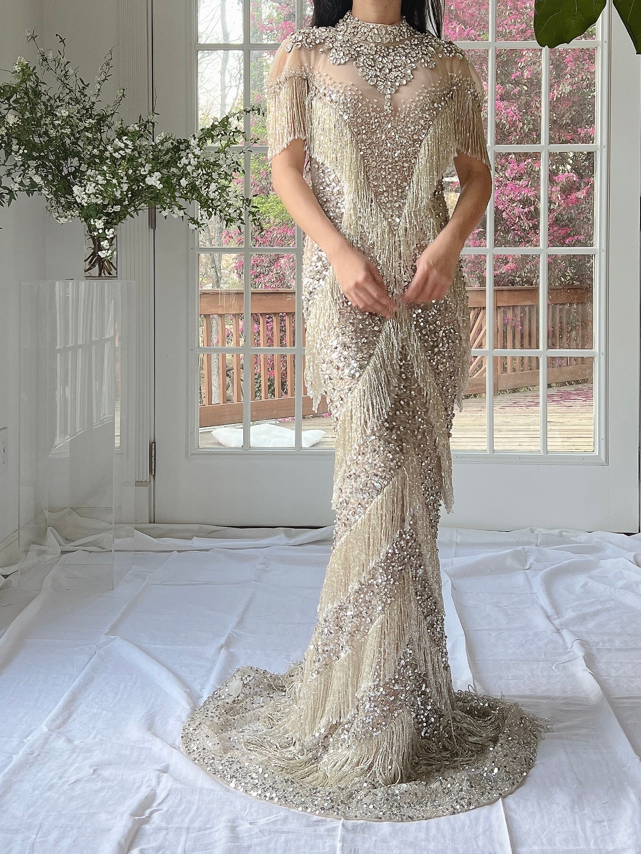 Couture Beaded Tulle Gown - XS/0/2